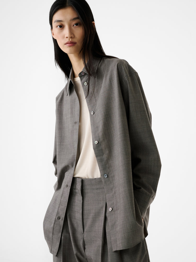 Rouen Shirt in Warm Grey