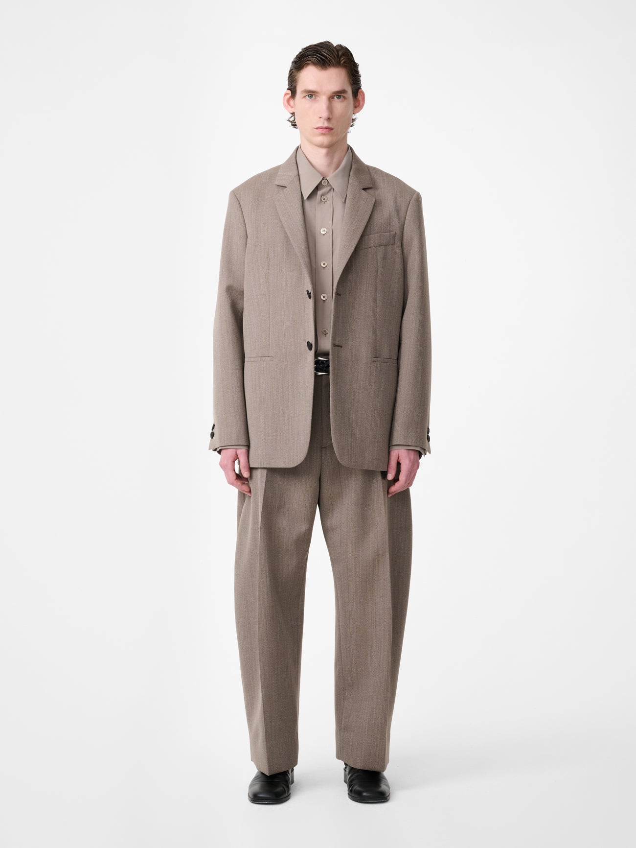 Fume Tailored Pant in Bark Melange