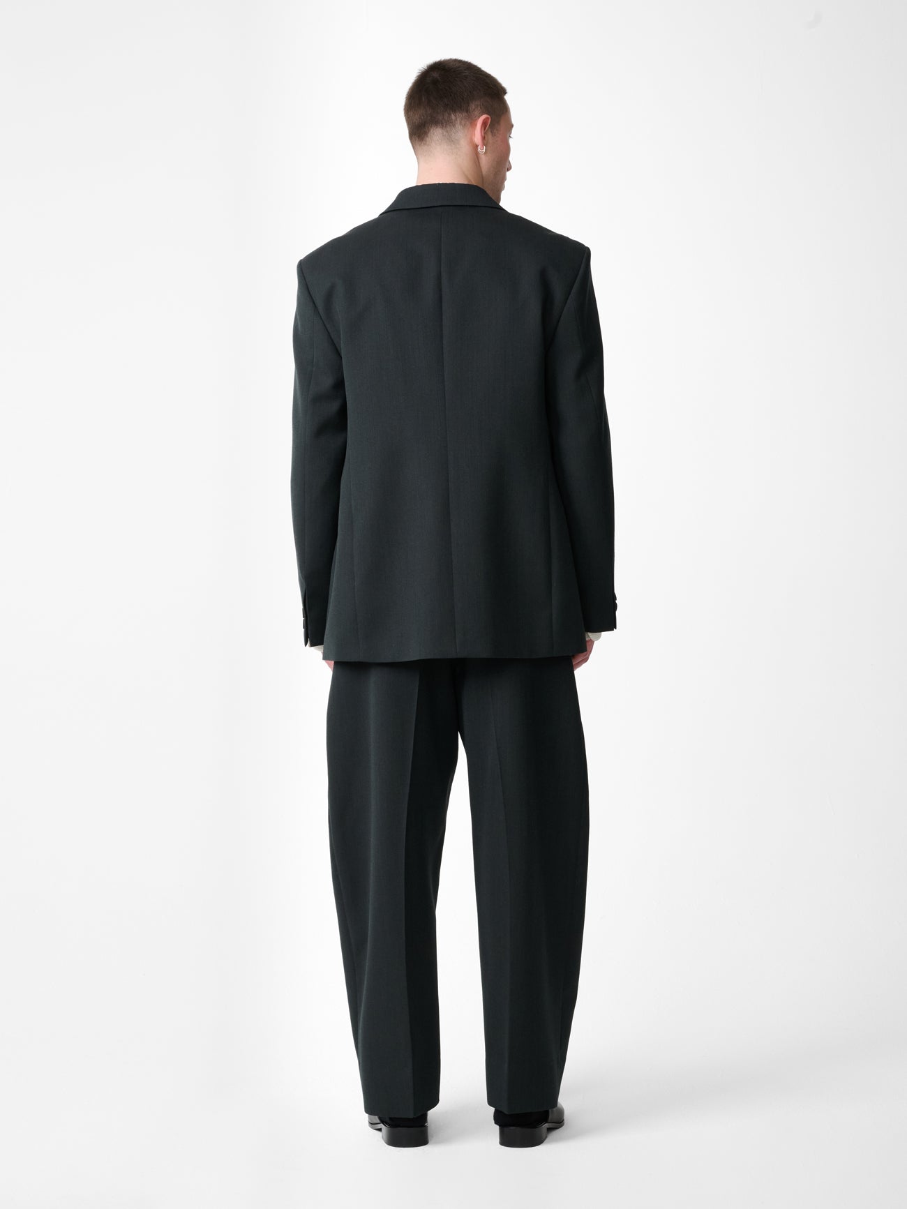Roversi Wool Jacket in Mineral Green