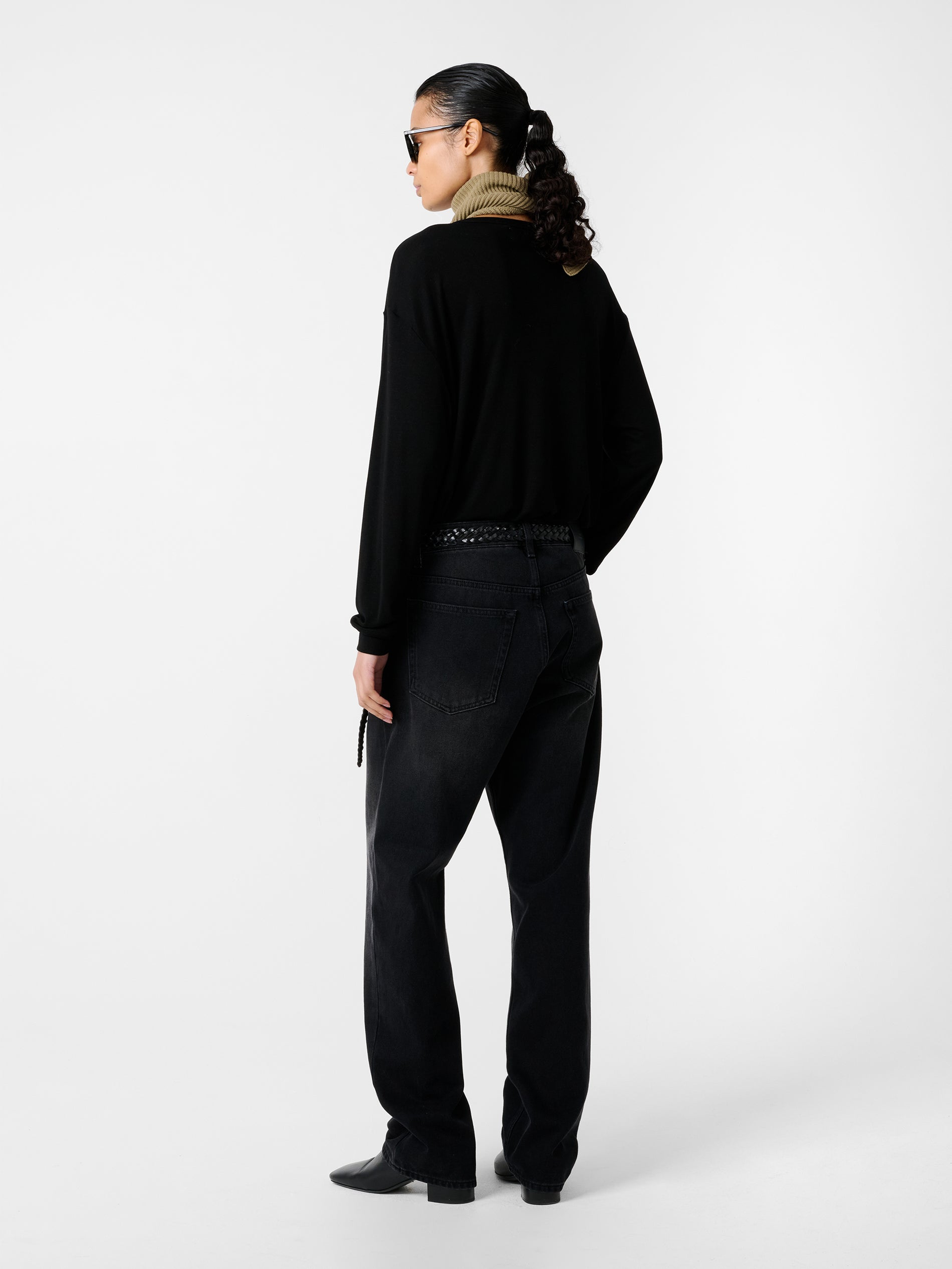 Rutas Jersey in Black - Studio Nicholson