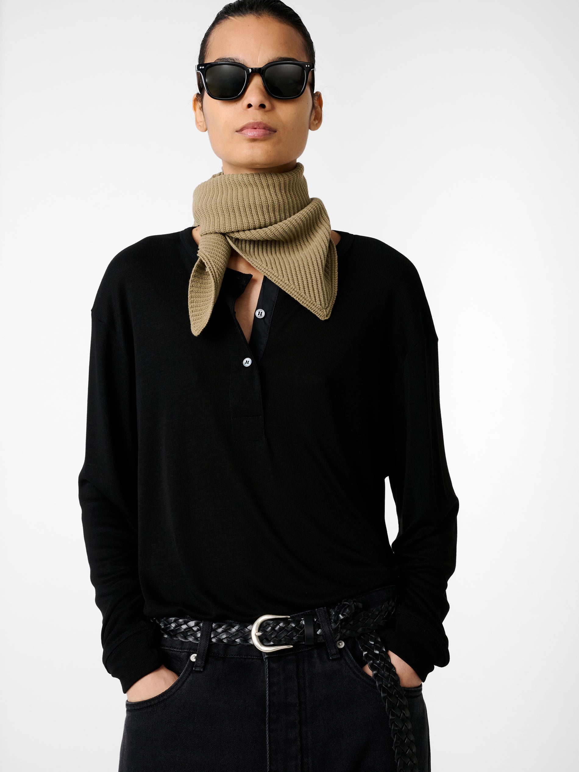 Rutas Jersey in Black - Studio Nicholson