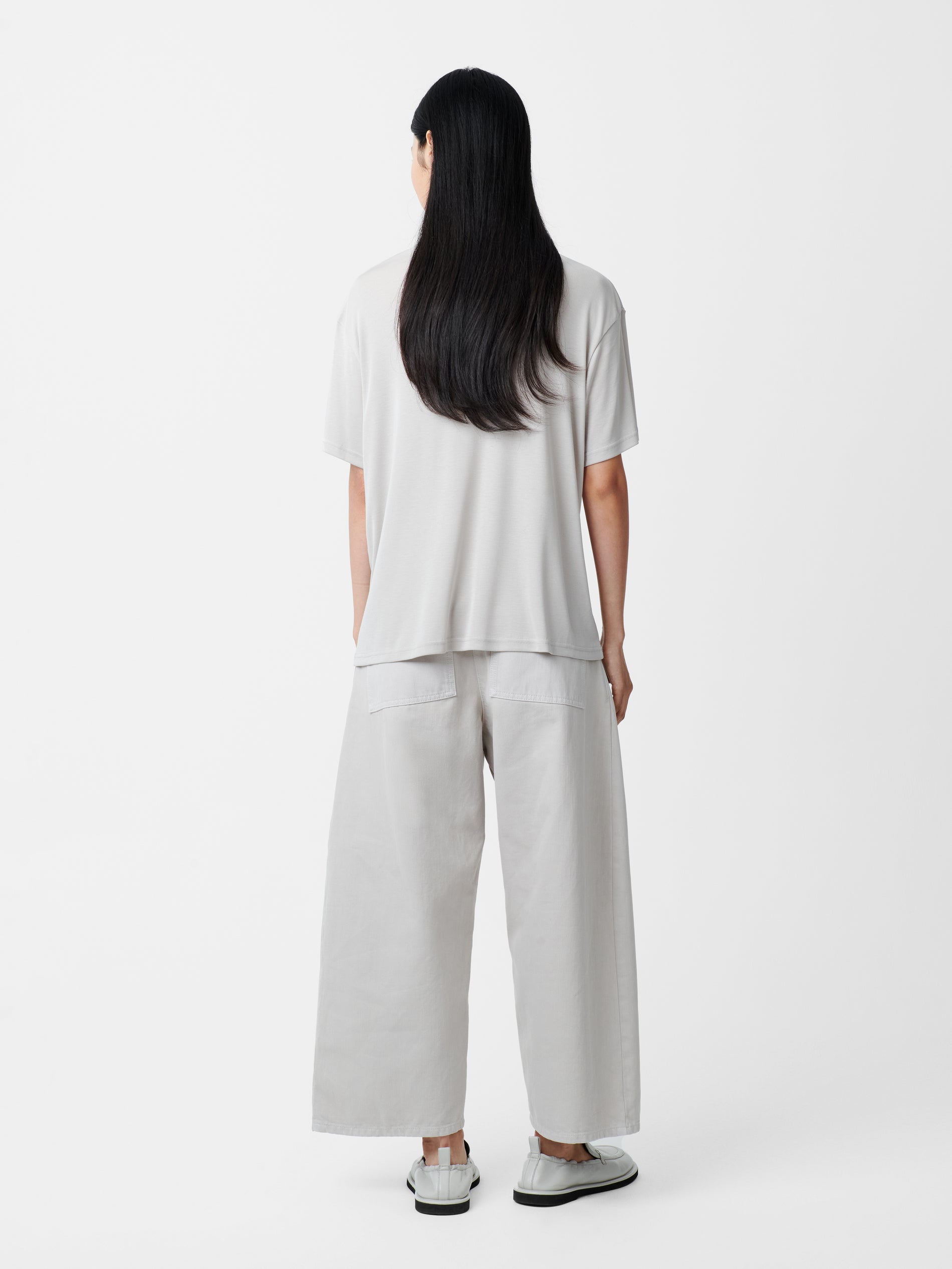 Rond T-shirt in Bone Grey - Studio Nicholson