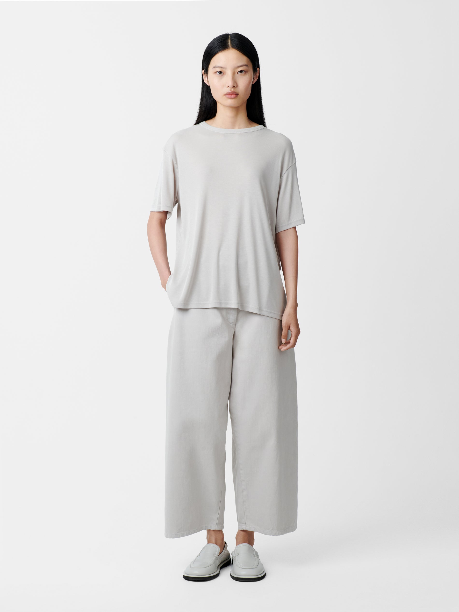 Rond T-shirt in Bone Grey - Studio Nicholson