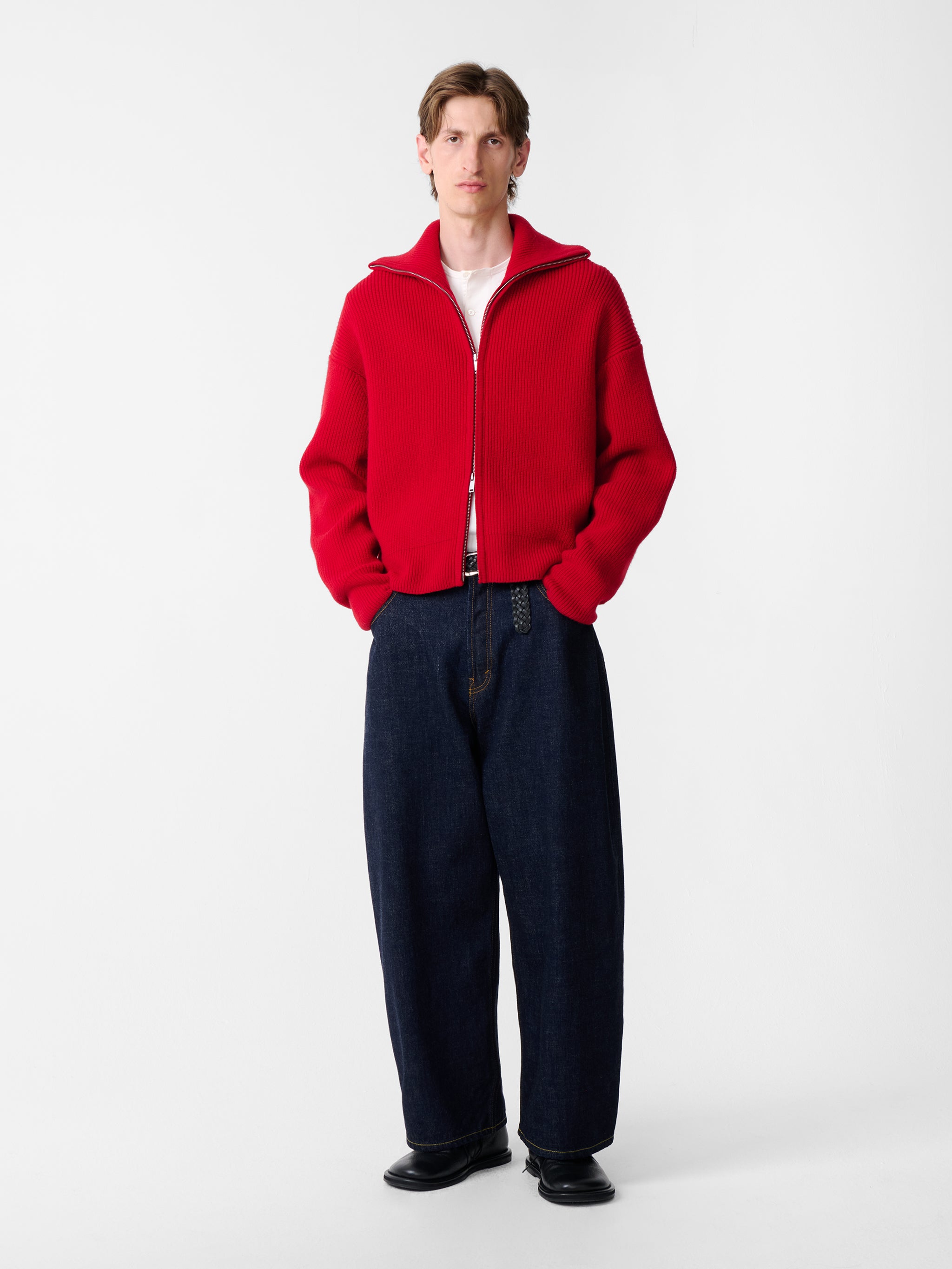 陽*向様 entire studios duplex knit tops Sandos Knit in Crimson – Studio Nicholson