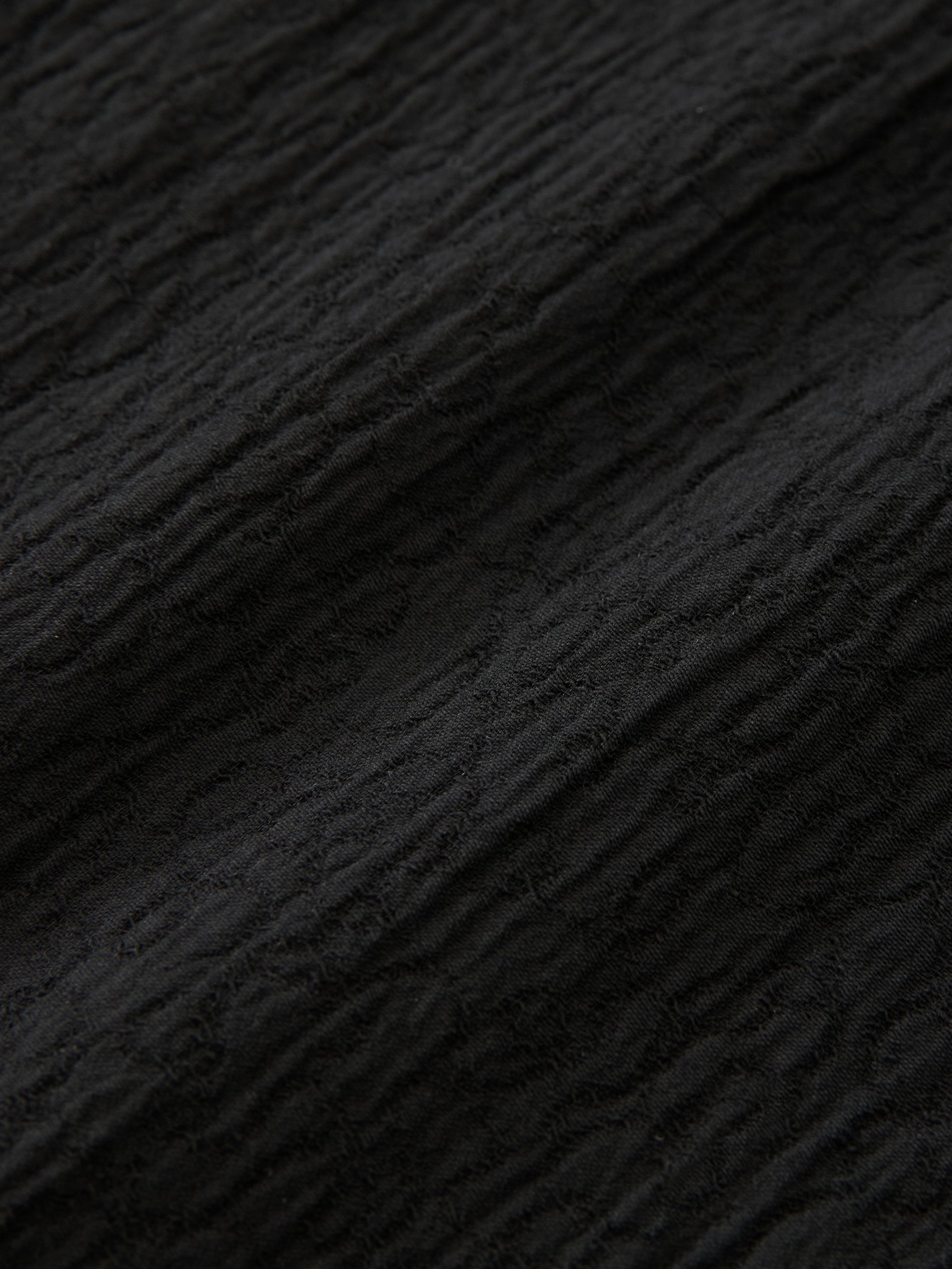 Sanko Matelasse Shirt in Black - Studio Nicholson