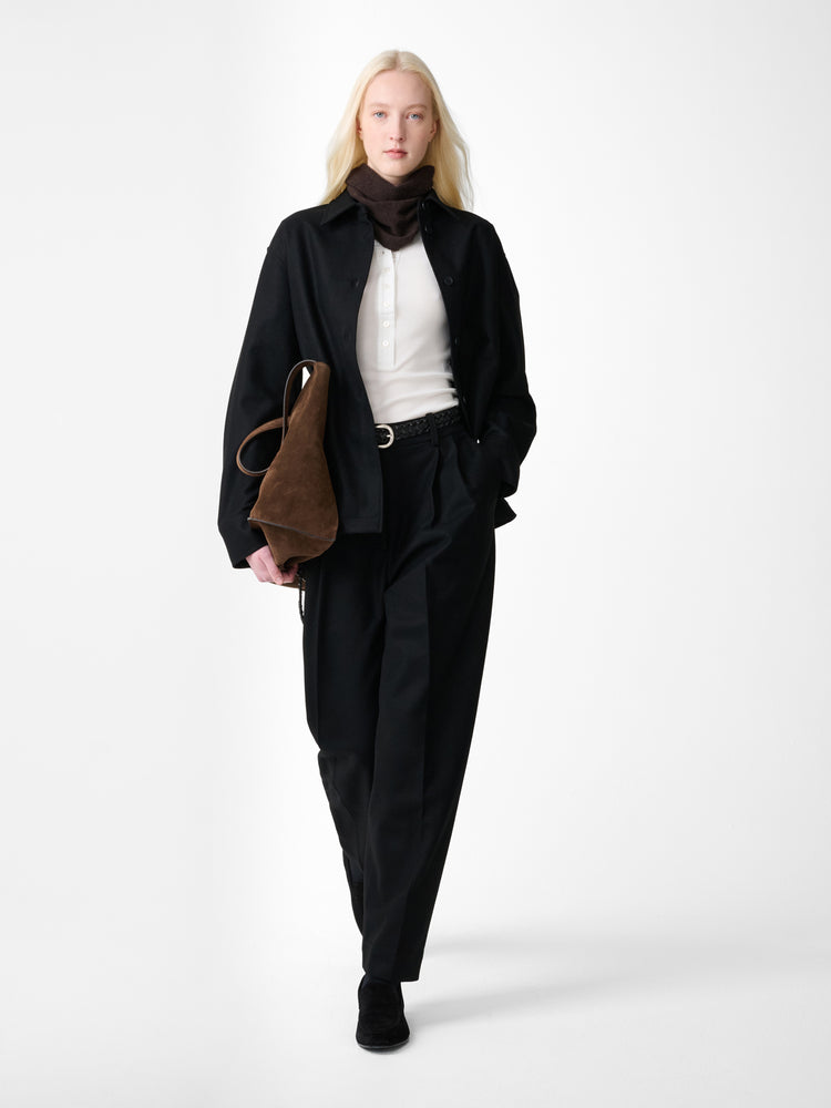 Santini Wool Shirt in Black