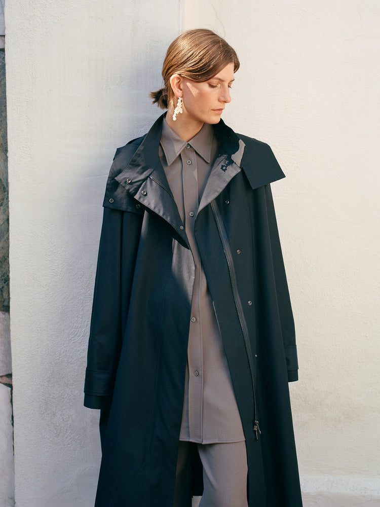 Santos Wool Shirt in Reed