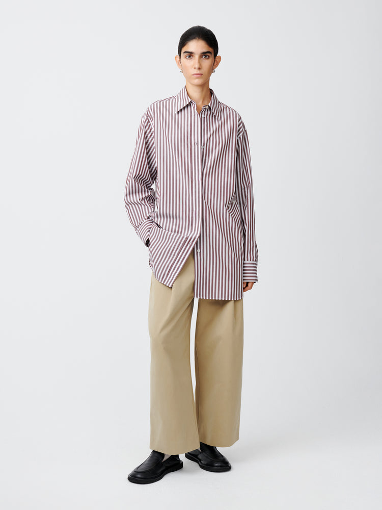 Santos Shirt in Rosewood Stripe