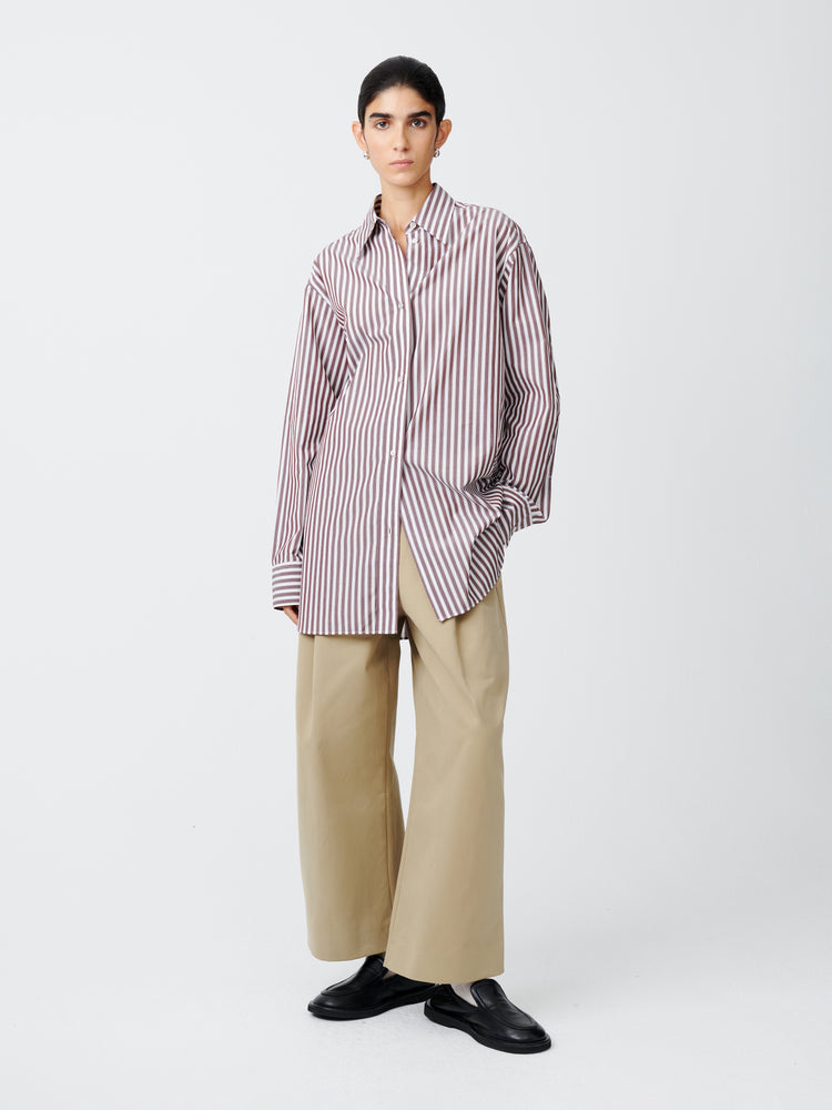 Santos Shirt in Rosewood Stripe