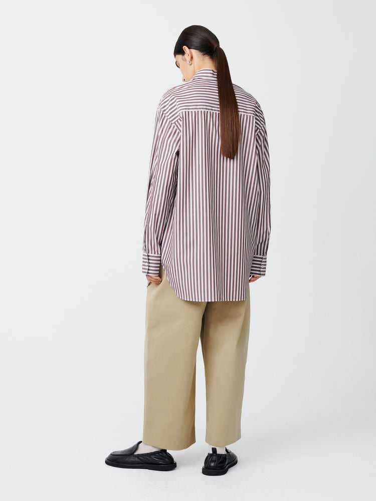 Santos Shirt in Rosewood Stripe