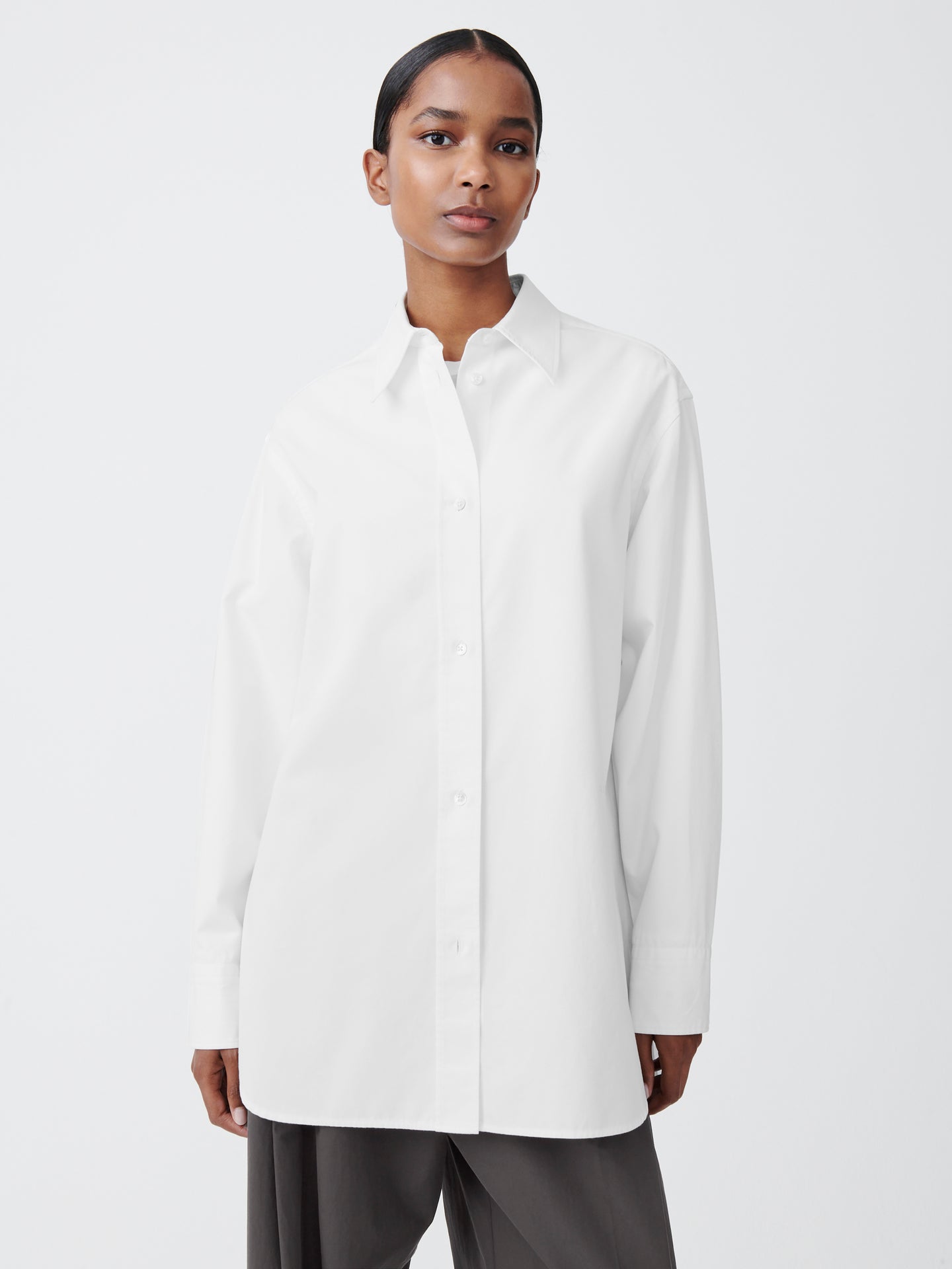 Santos Oxford Shirt in Optic White