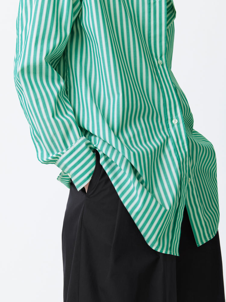 Santos Shirt in Stripe Green