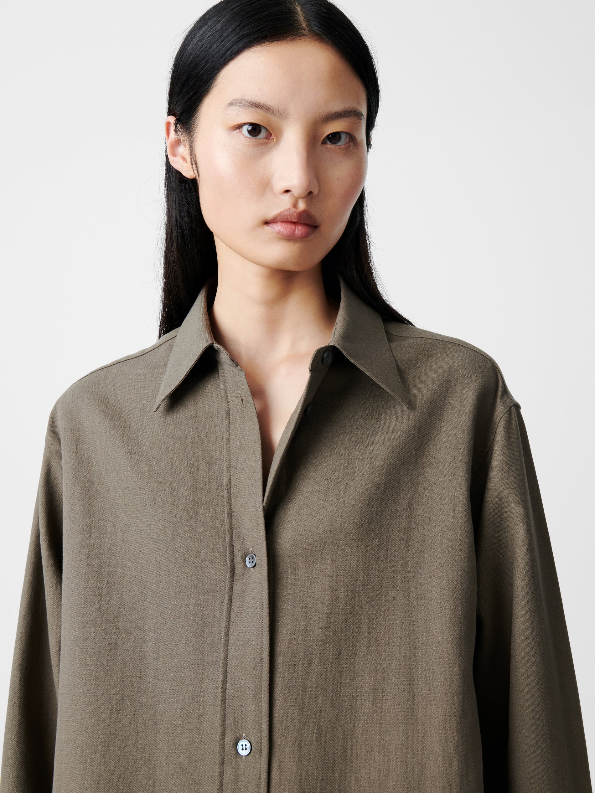 Santos Shirt in Fossil - Studio Nicholson