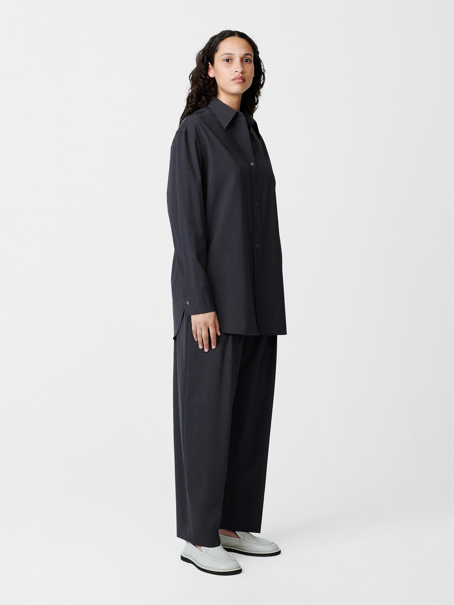 Santos Shirt in Seal Blue - Studio Nicholson