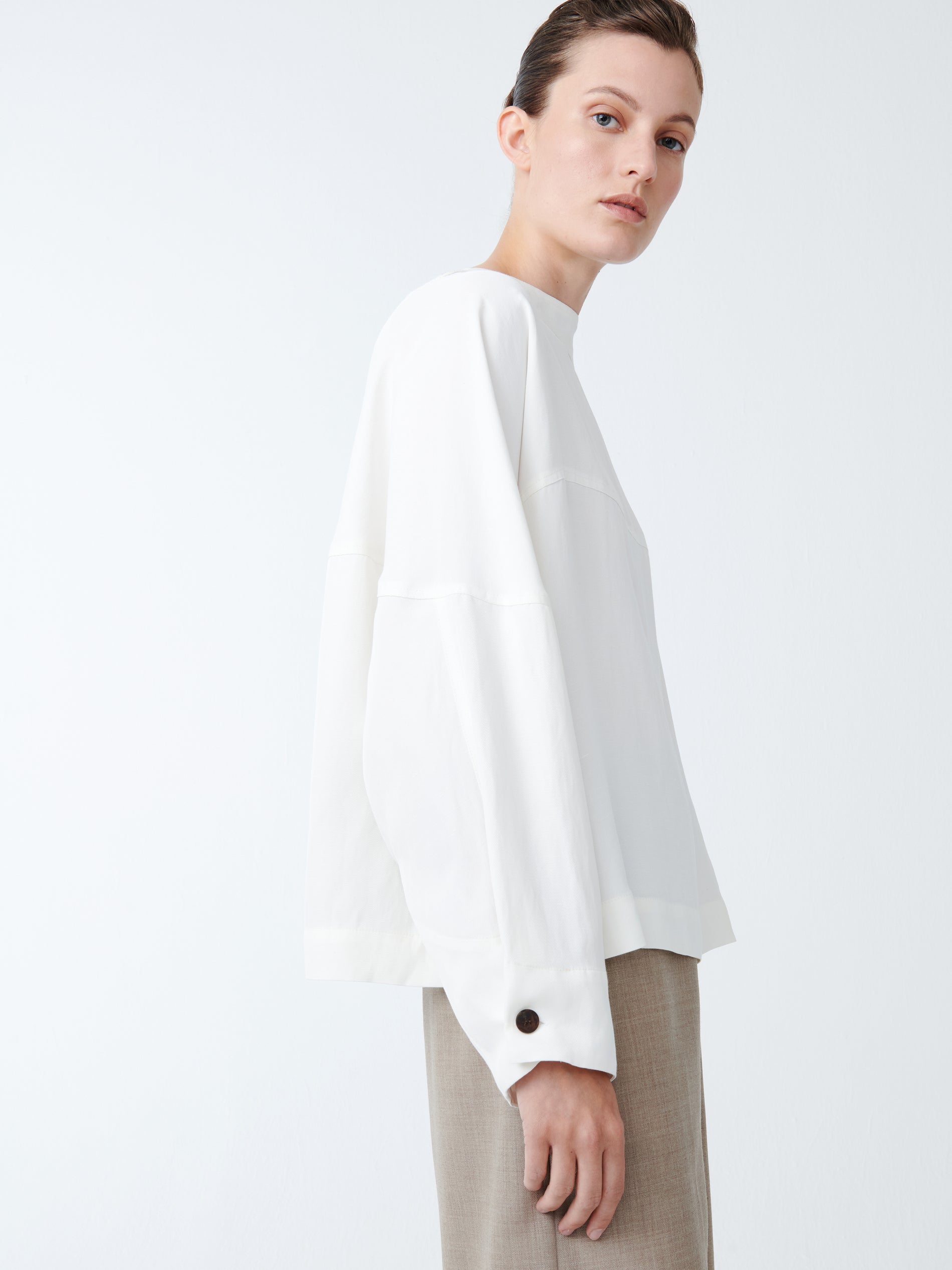Sarr Top in Parchment - Studio Nicholson