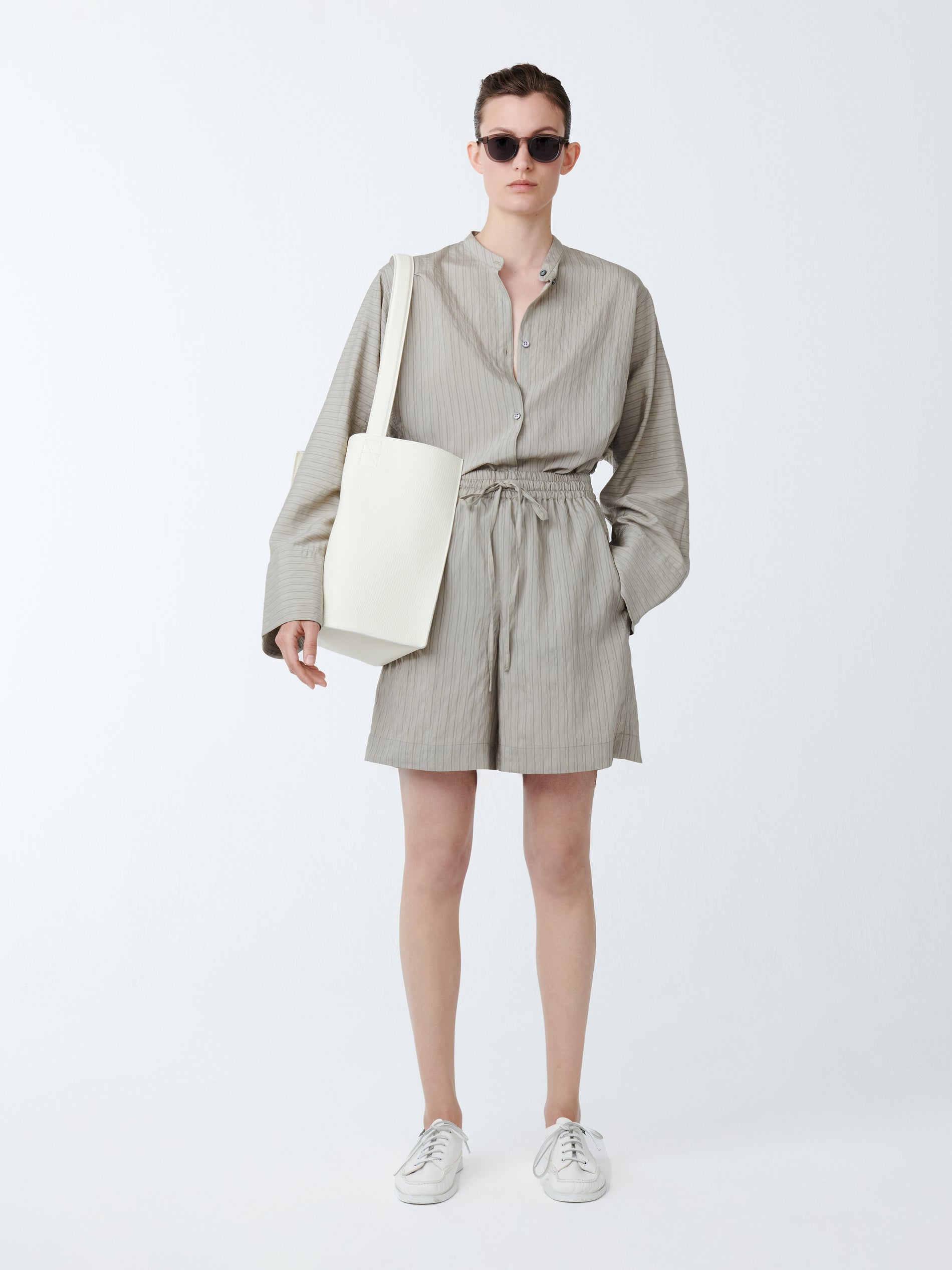 Sawel Short in Pebble Black - Studio Nicholson