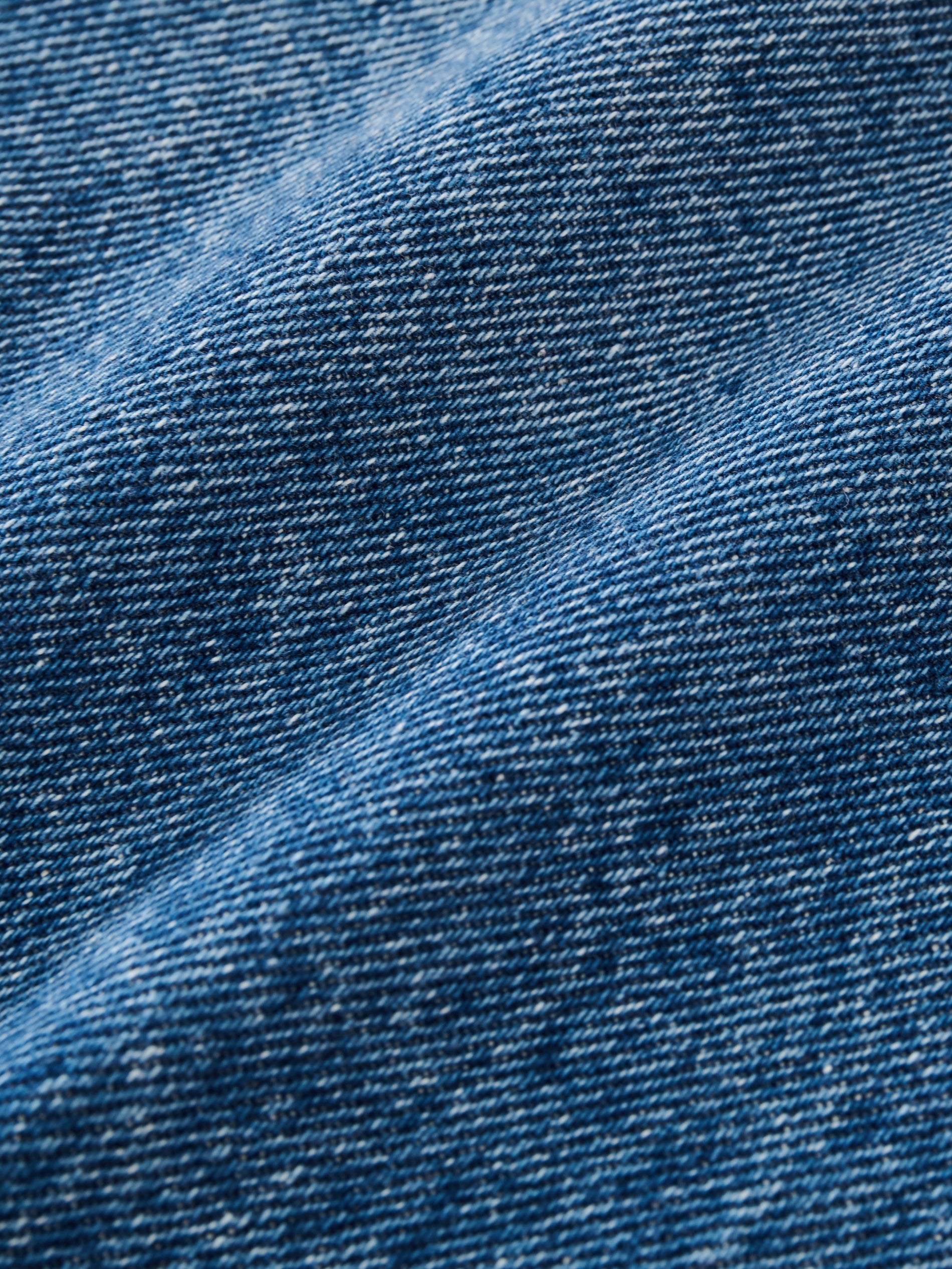 Saxon Denim Shirt in Worn Wash Indigo