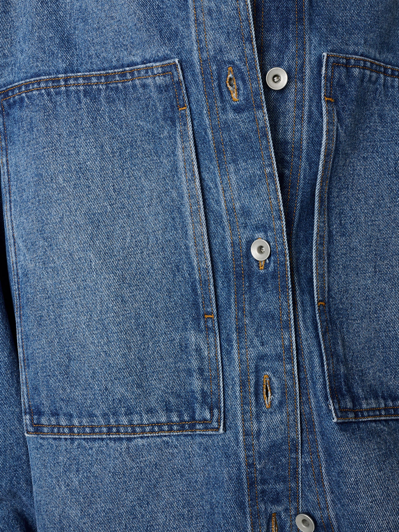 Saxon Denim Shirt in Worn Wash Indigo