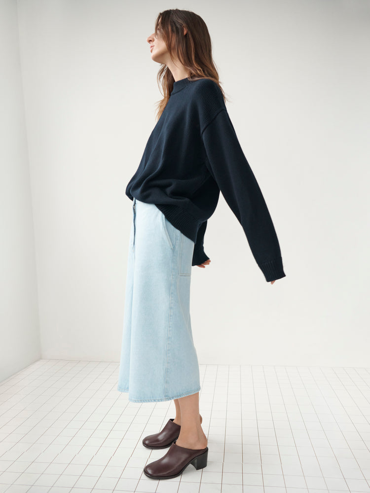 Senjo Knit in Darkest Navy