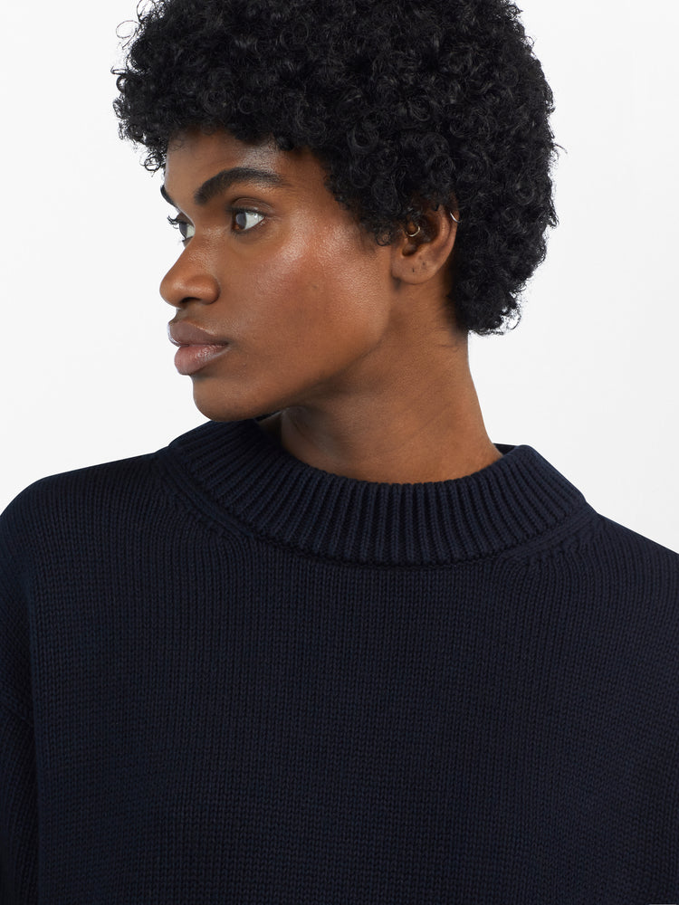 Senjo Knit in Darkest Navy
