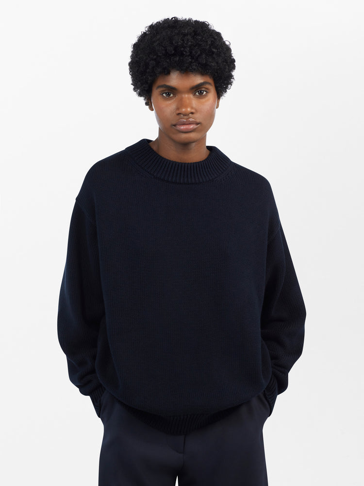 Senjo Knit in Darkest Navy