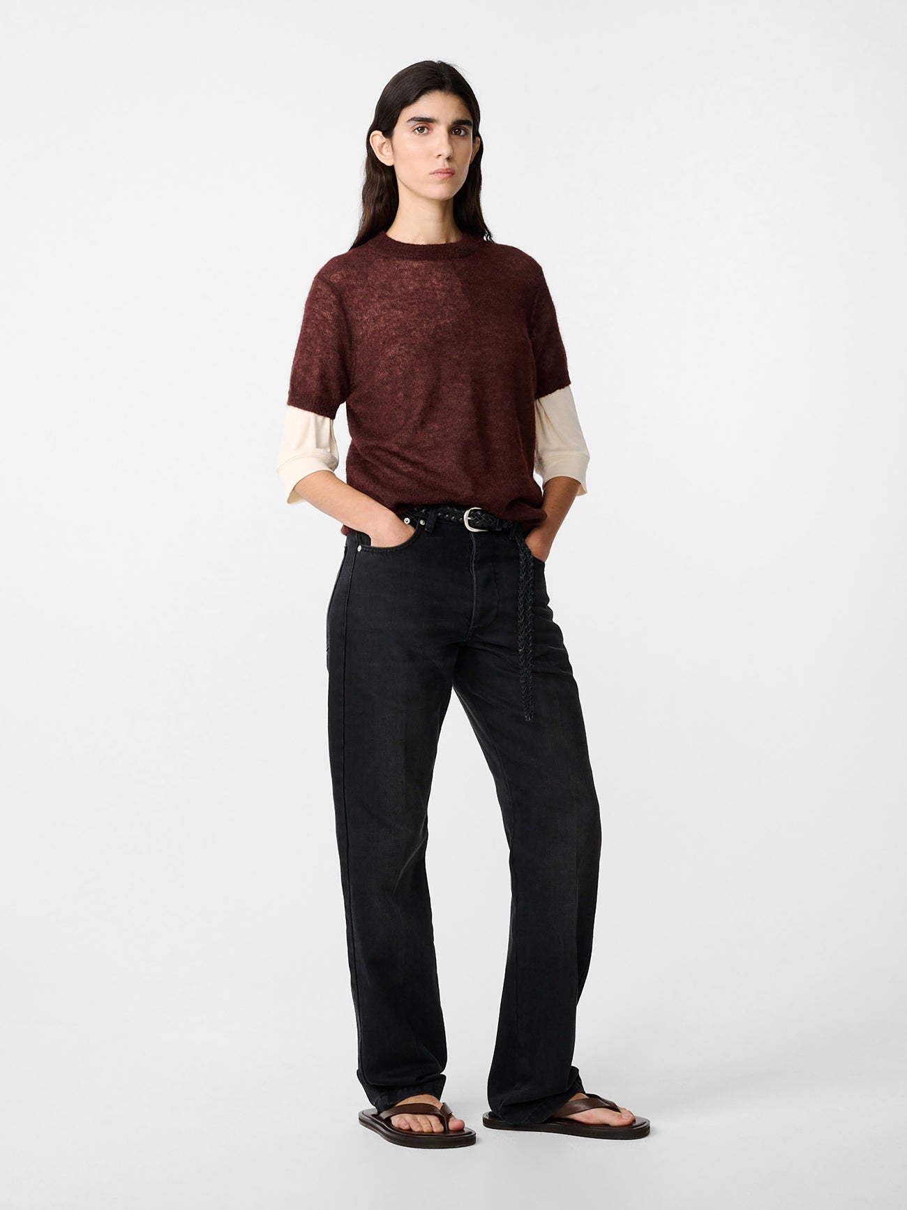 Seren Knit in Mulberry - Studio Nicholson