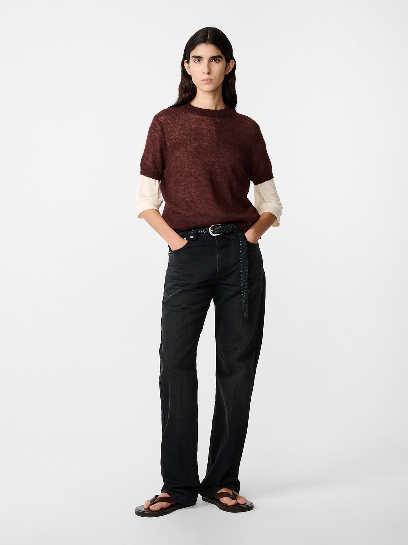 Seren Knit in Mulberry - Studio Nicholson