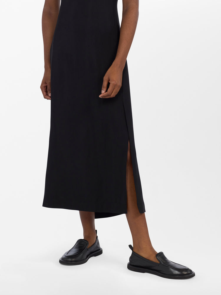 Sevan Wool Viscose Dress in Black