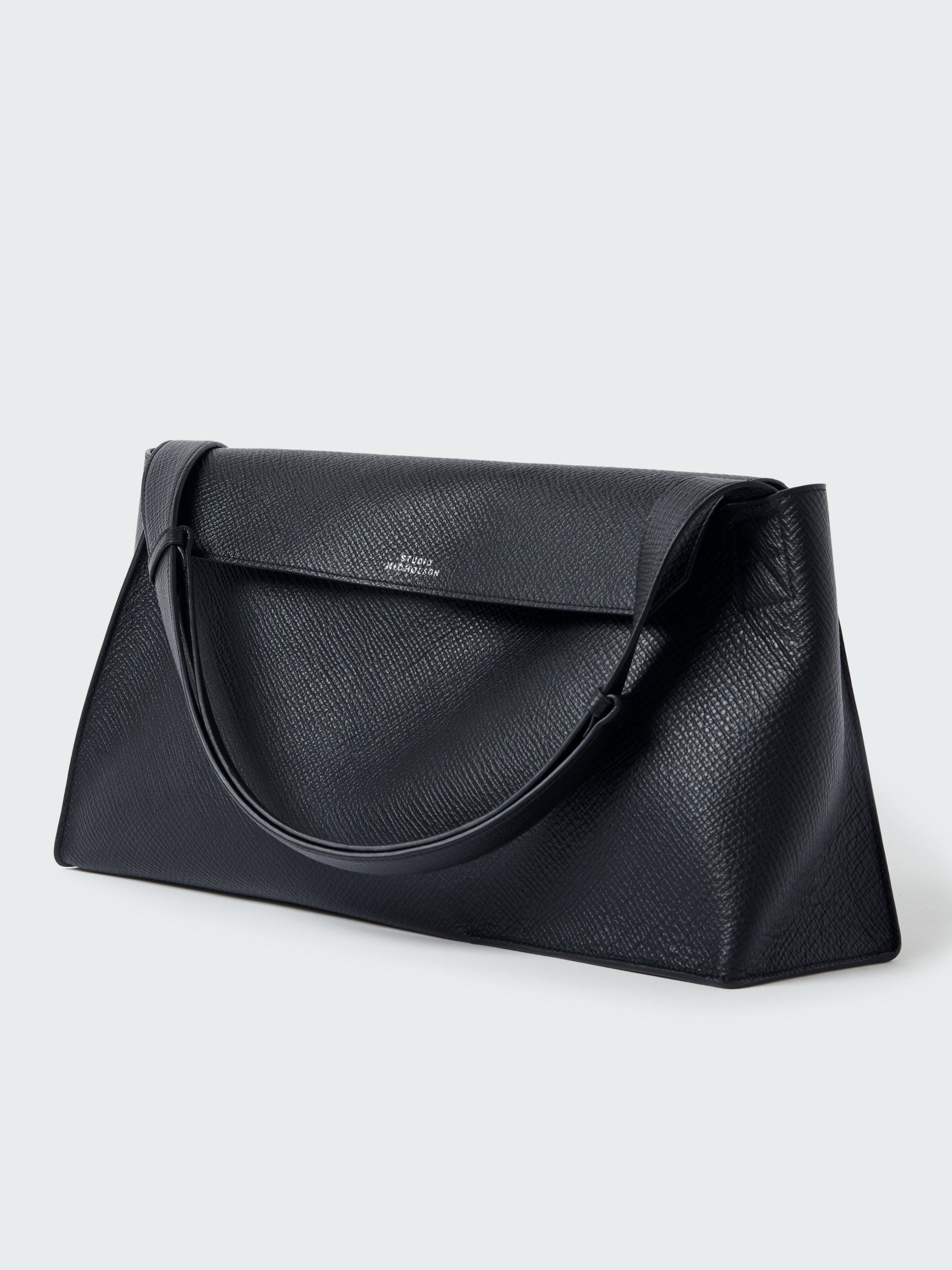Shiboru Leather Bag in Darkest Navy - Studio Nicholson
