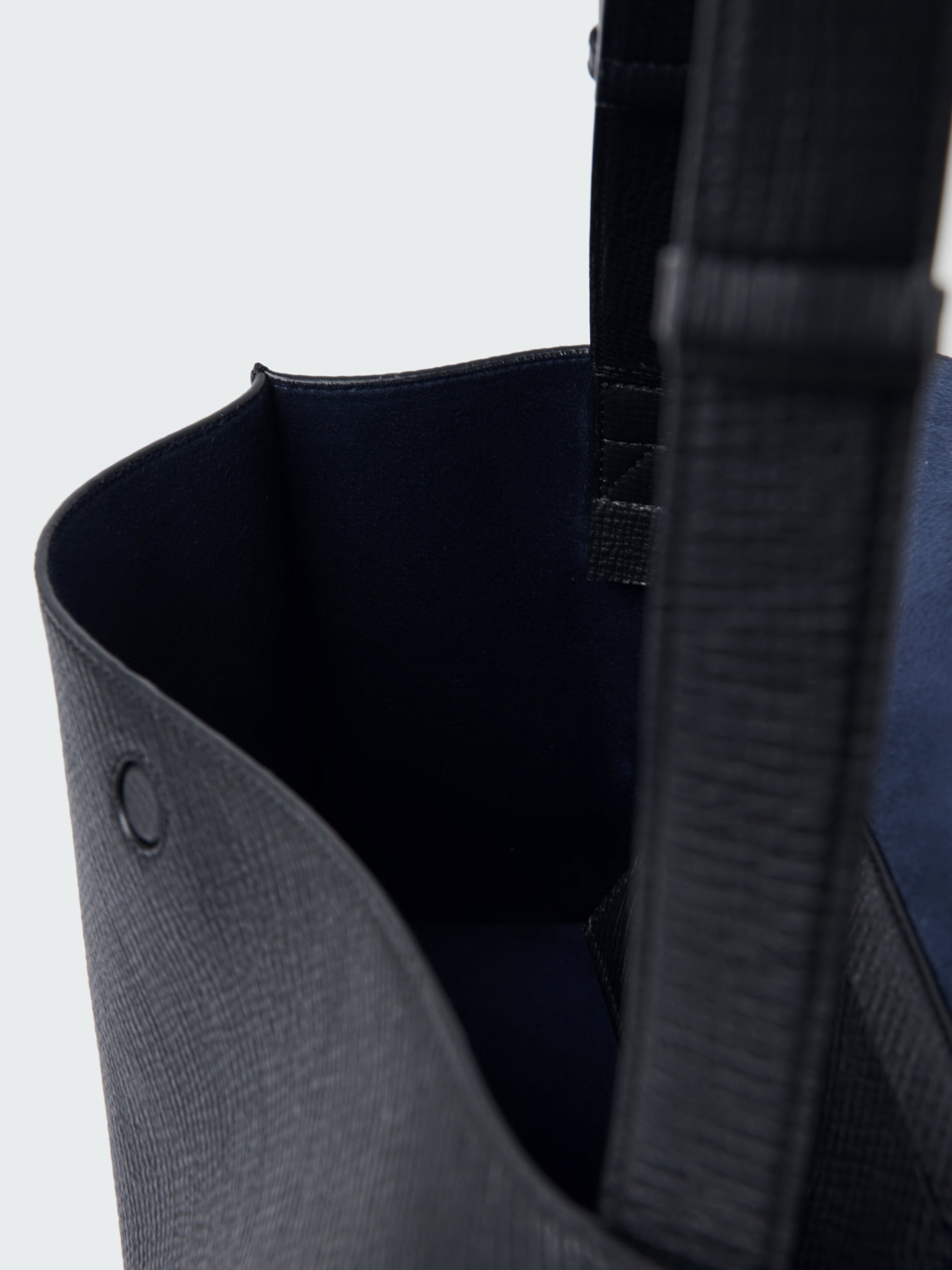 Shiboru Leather Bag in Darkest Navy - Studio Nicholson