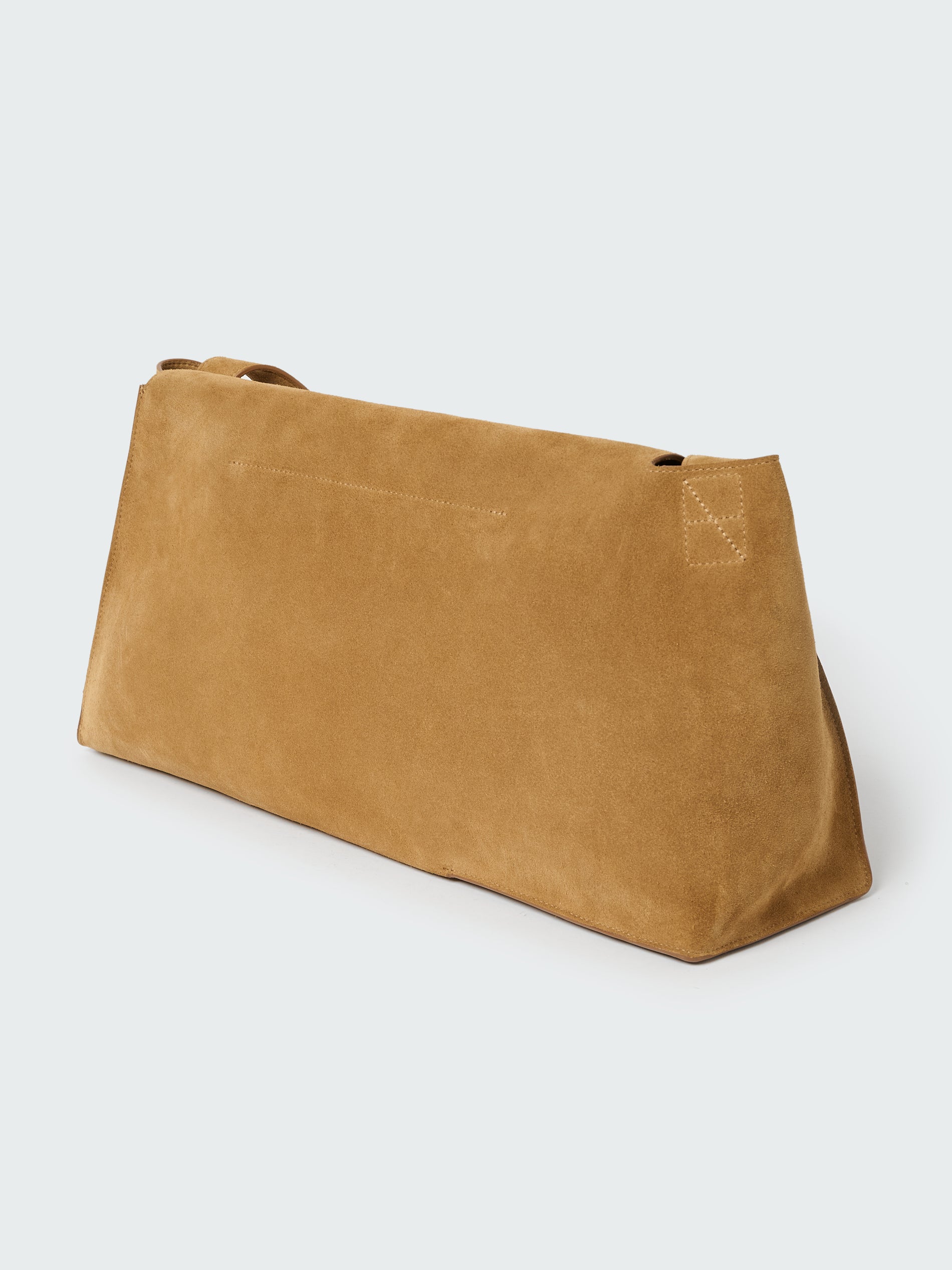 Shiboru Suede Bag in Sand