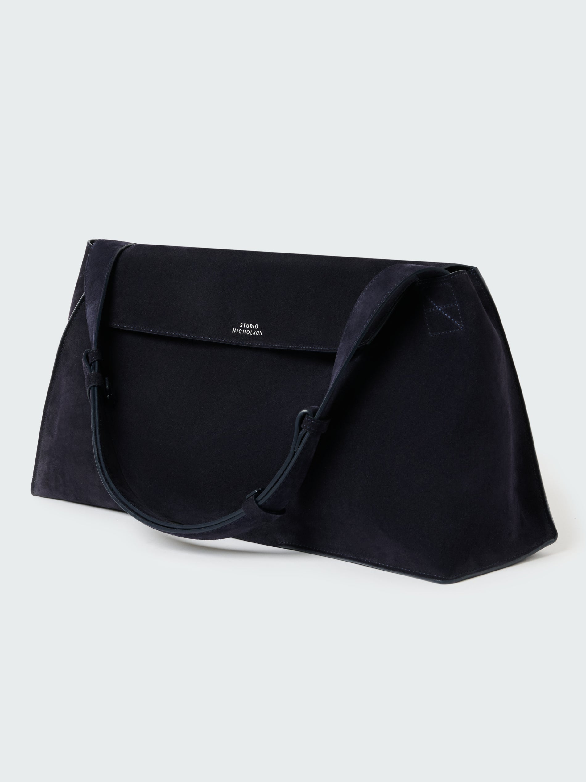 Shiboru Suede Bag in Darkest Navy - Studio Nicholson