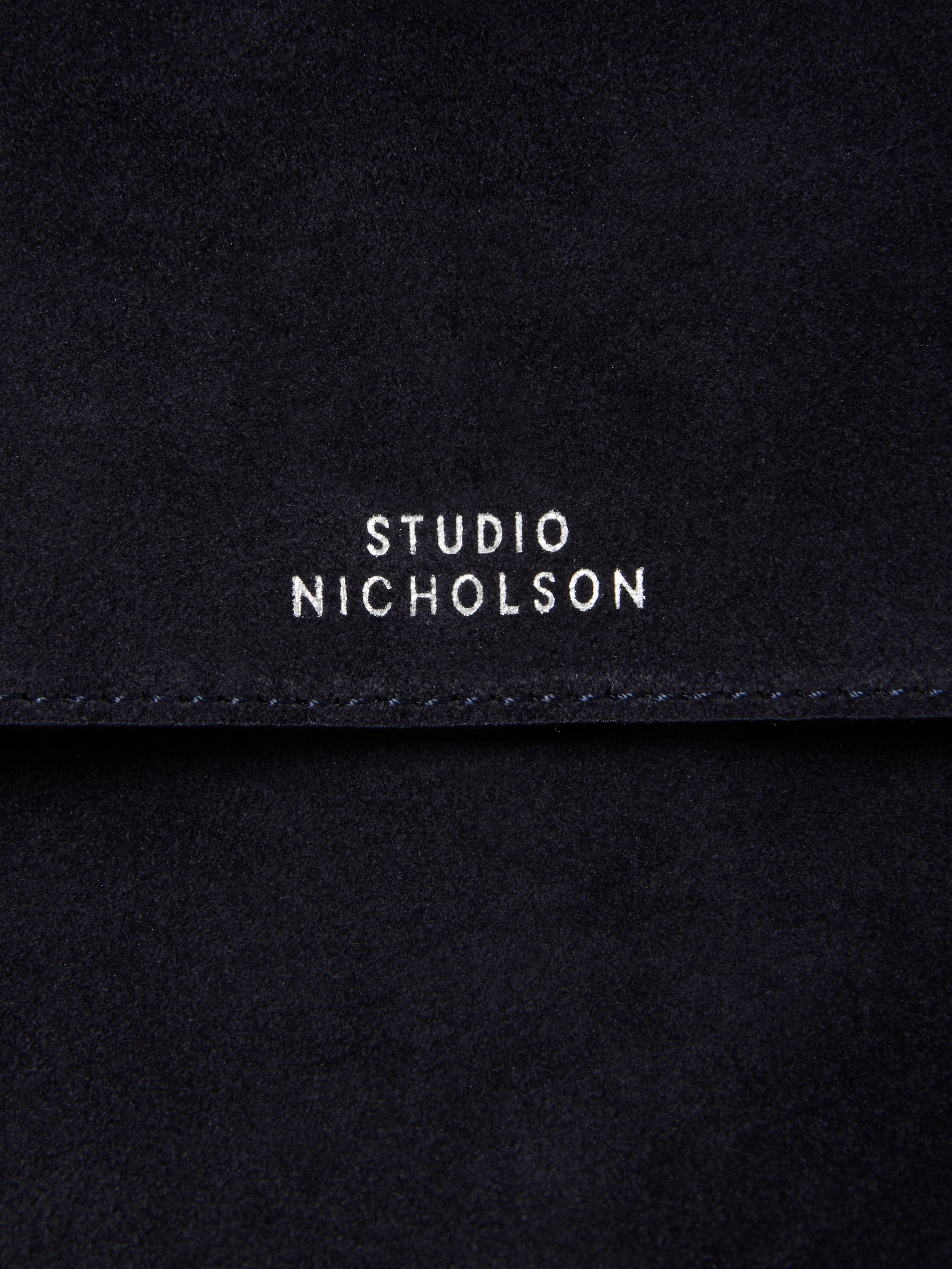Shiboru Suede Bag in Darkest Navy - Studio Nicholson