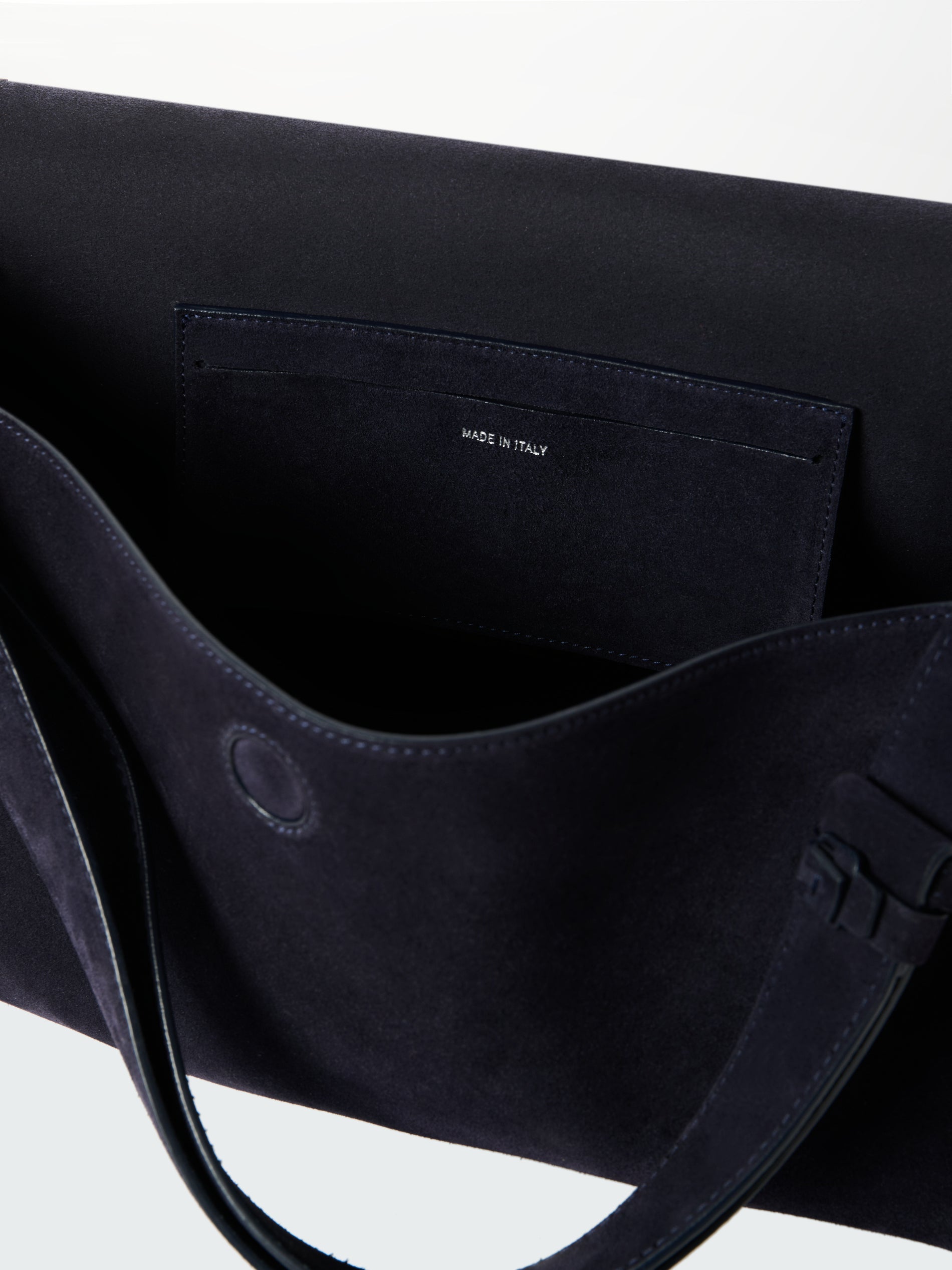 Shiboru Suede Bag in Darkest Navy - Studio Nicholson