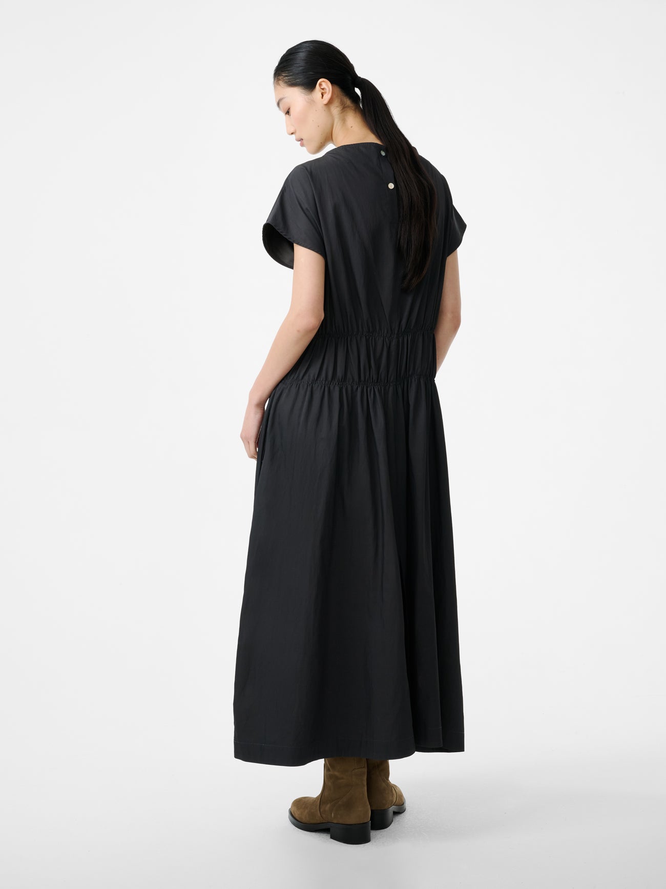 Simos Dress in Coal - Studio Nicholson
