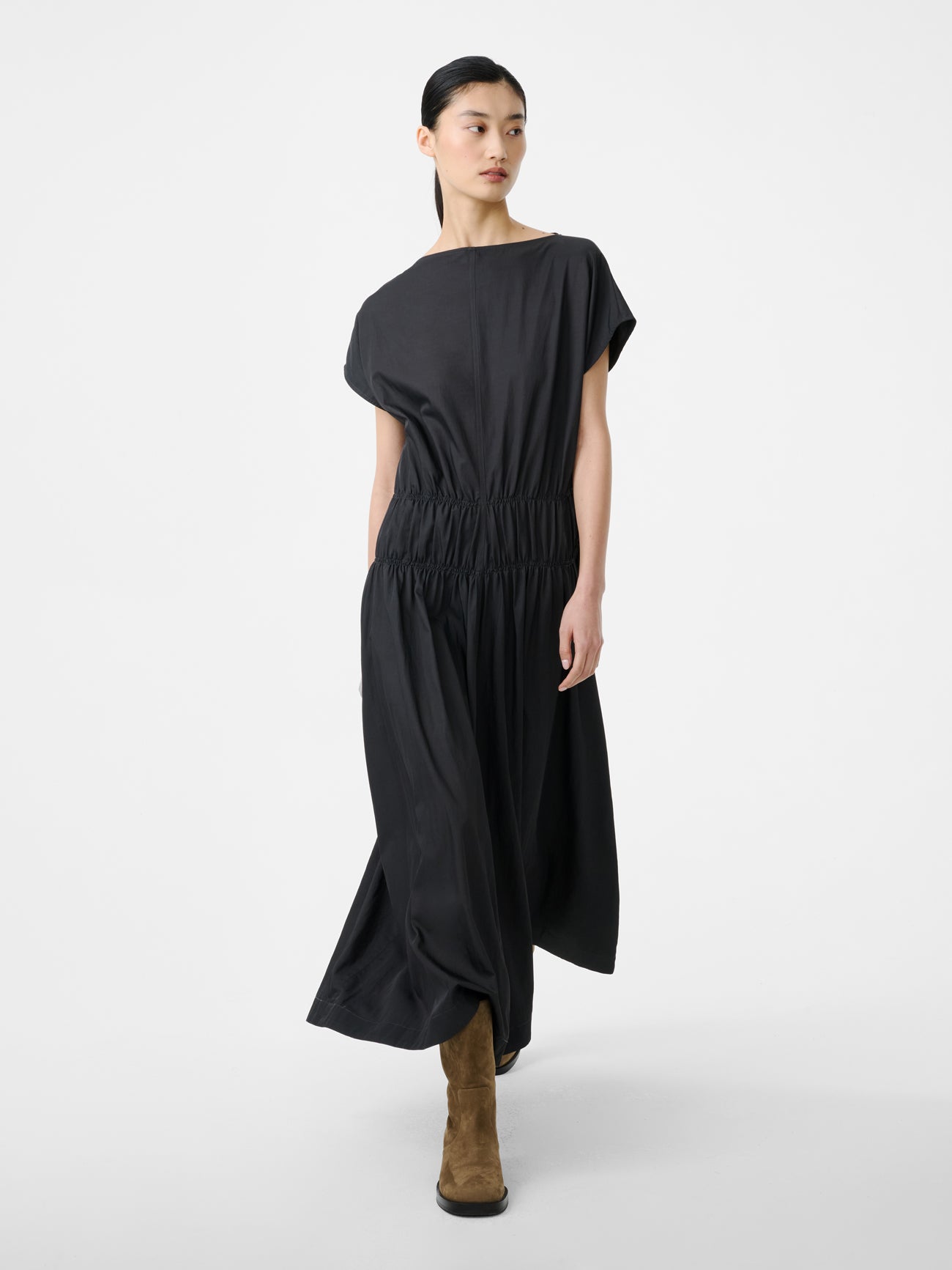 Simos Dress in Coal - Studio Nicholson