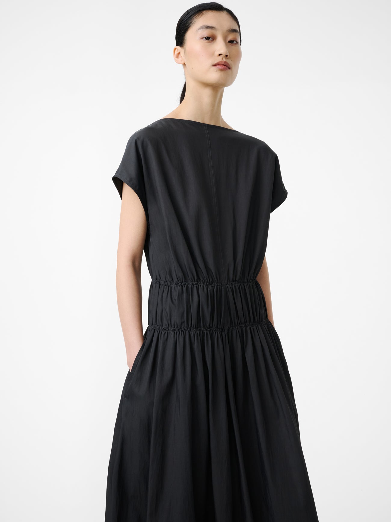 Simos Dress in Coal - Studio Nicholson