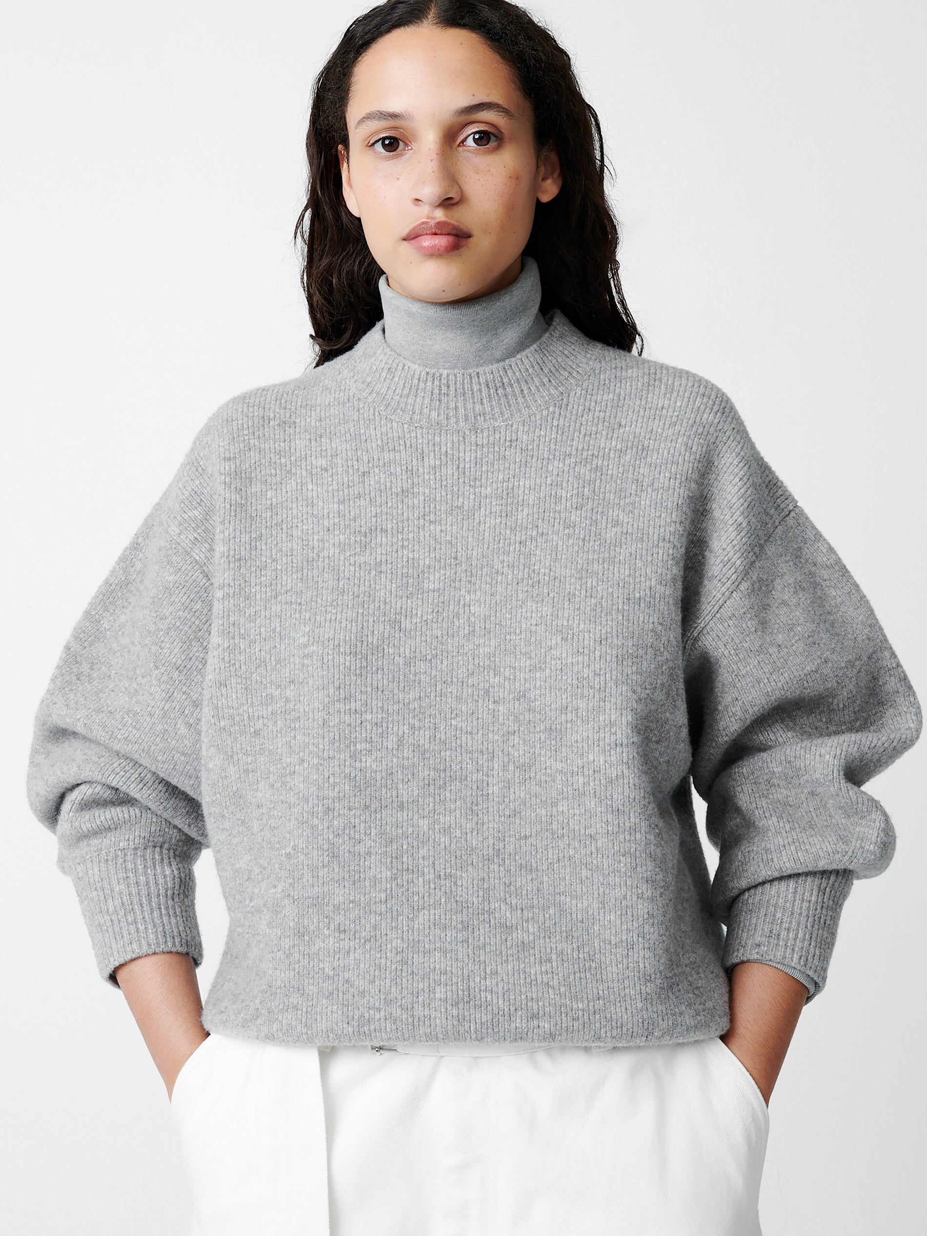 Sirio Knit in Grey Melange - Studio Nicholson