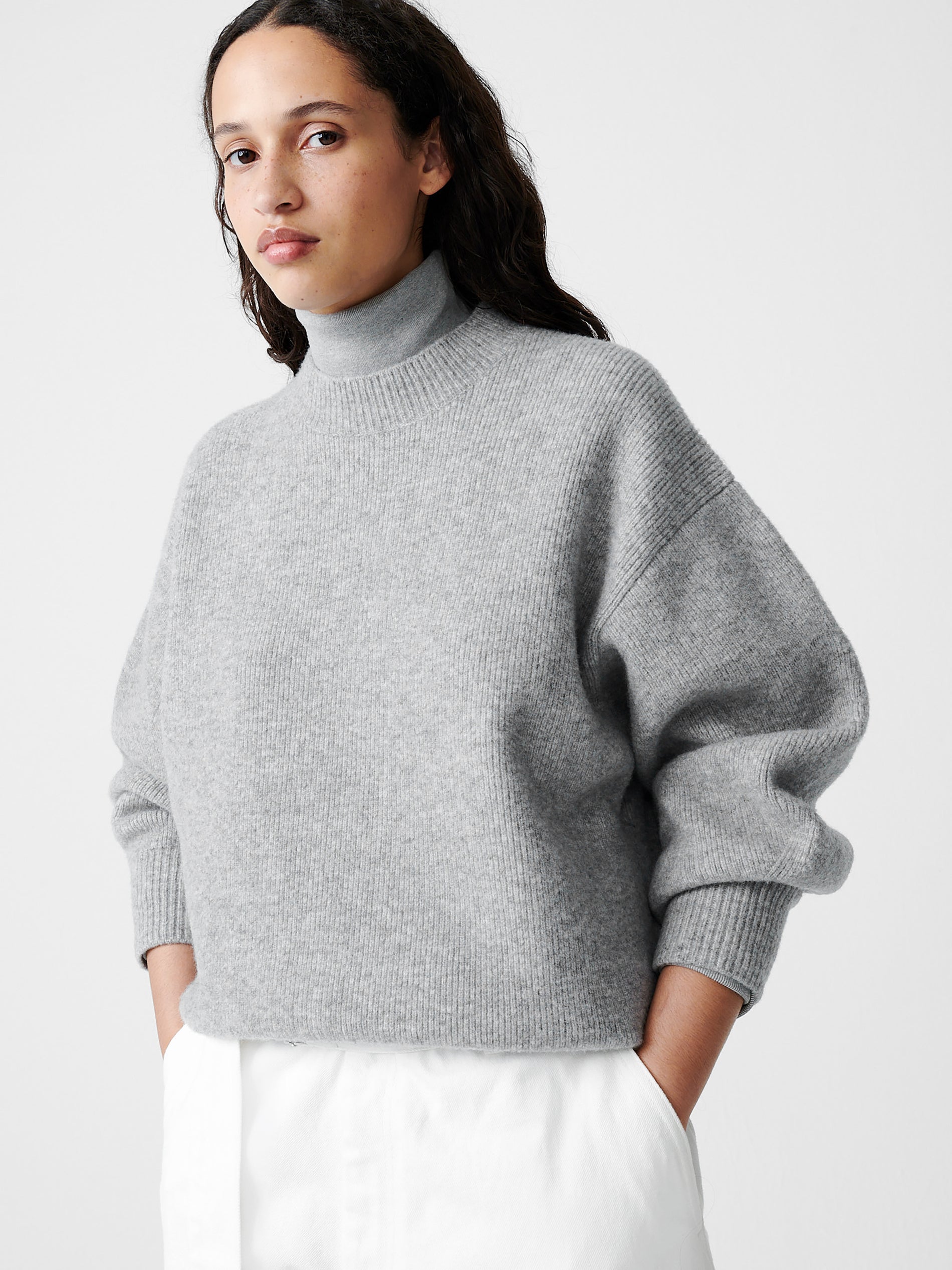 Sirio Knit in Grey Melange - Studio Nicholson