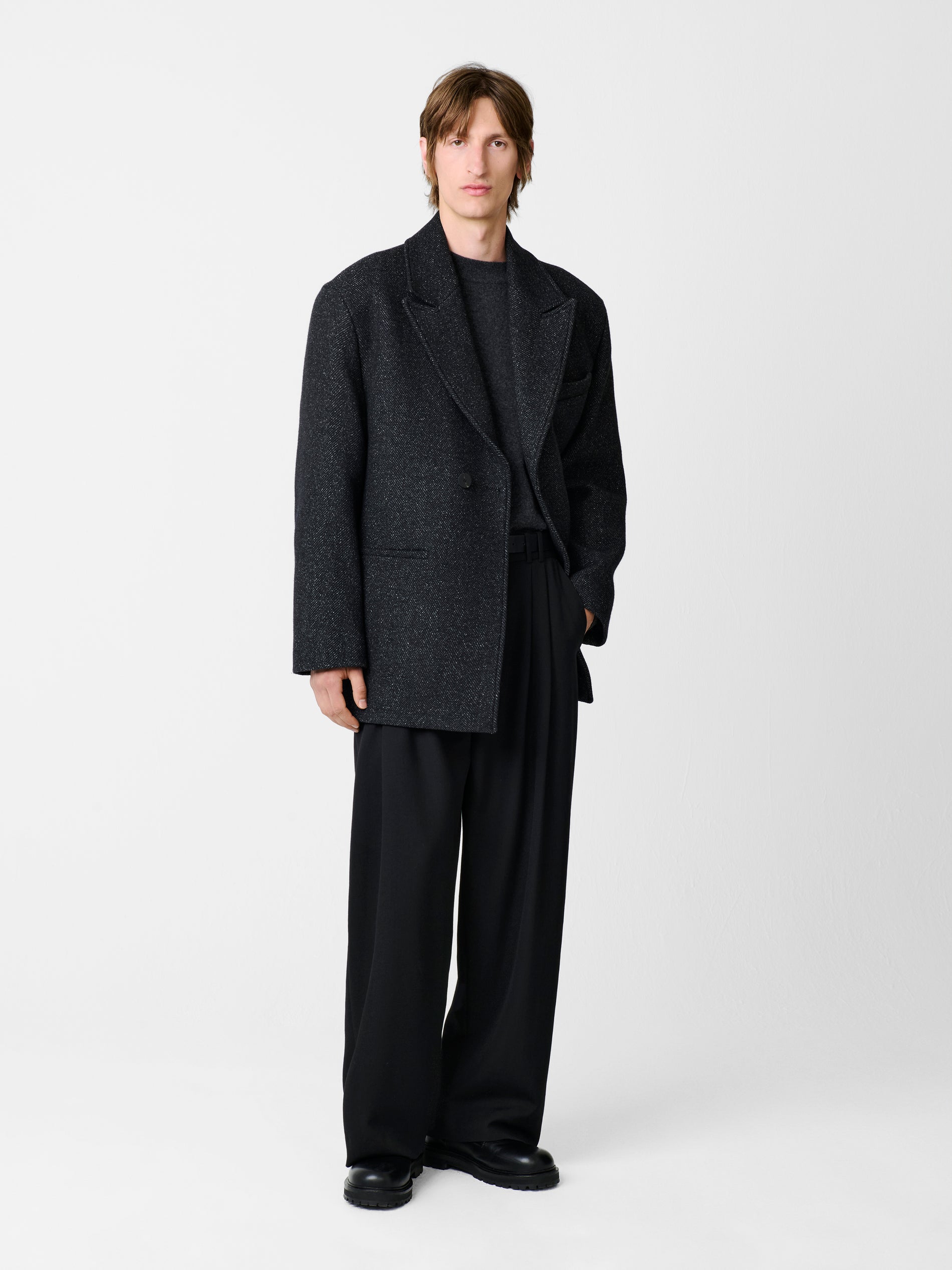 Slip Coat in Tweed Multi - Studio Nicholson