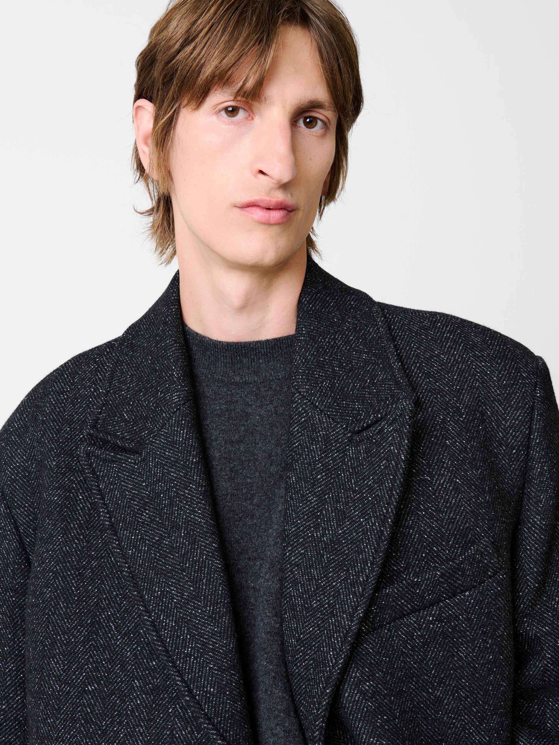 Slip Coat in Tweed Multi - Studio Nicholson