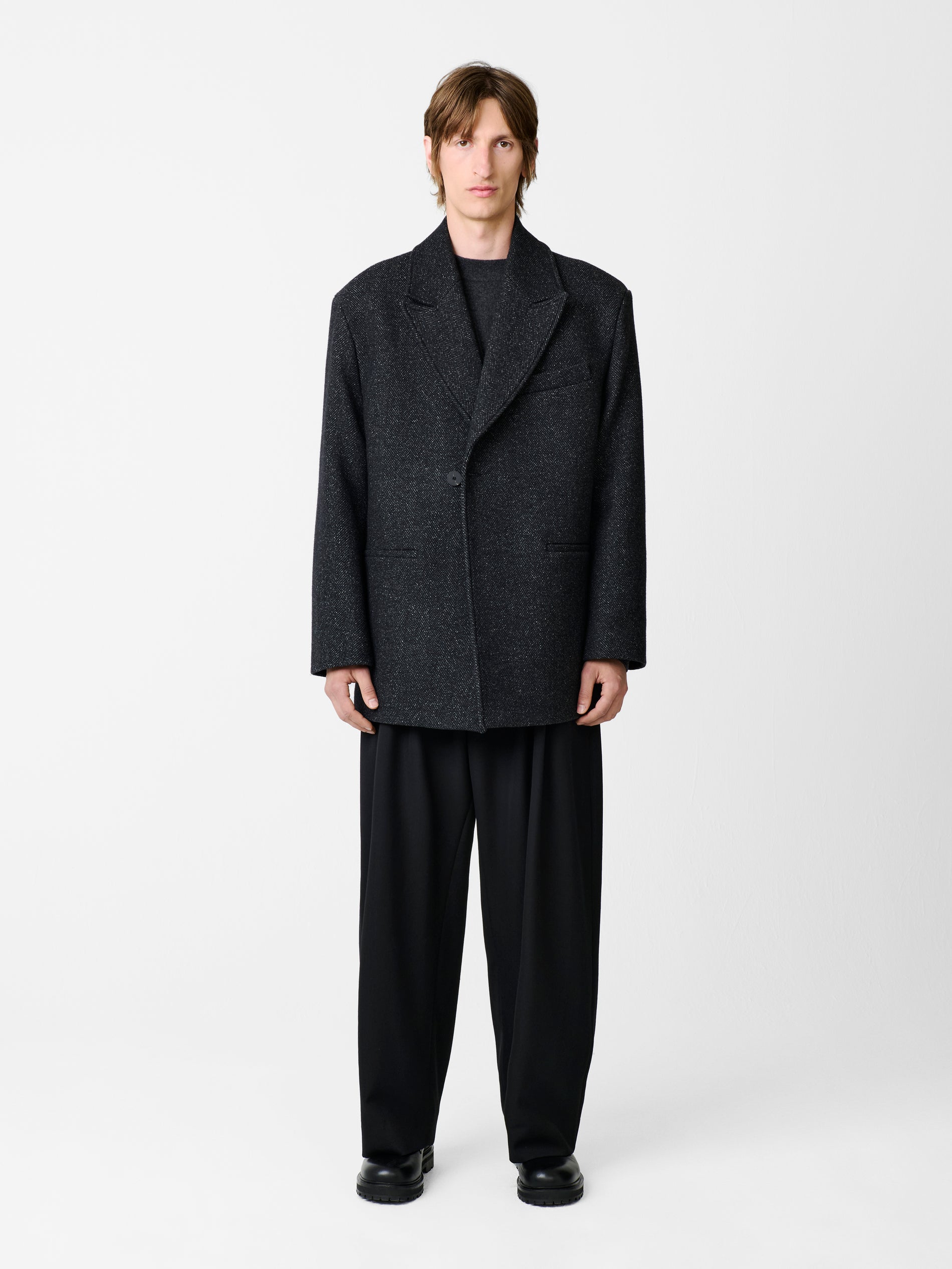 Slip Coat in Tweed Multi - Studio Nicholson