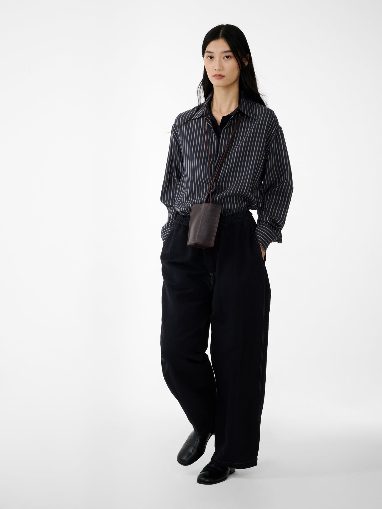Sonny Pant in Black Grape - Studio Nicholson