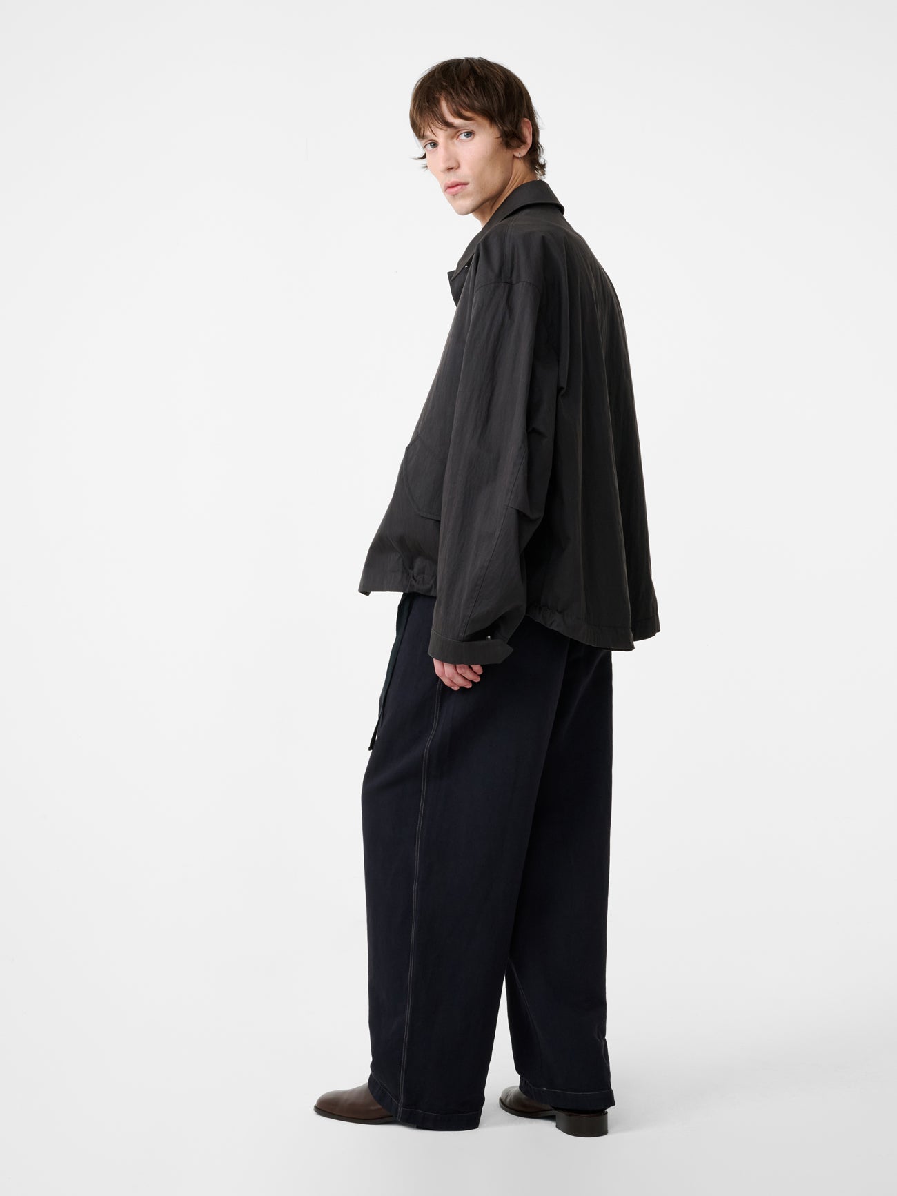 Sonny Pant in Black Grape - Studio Nicholson