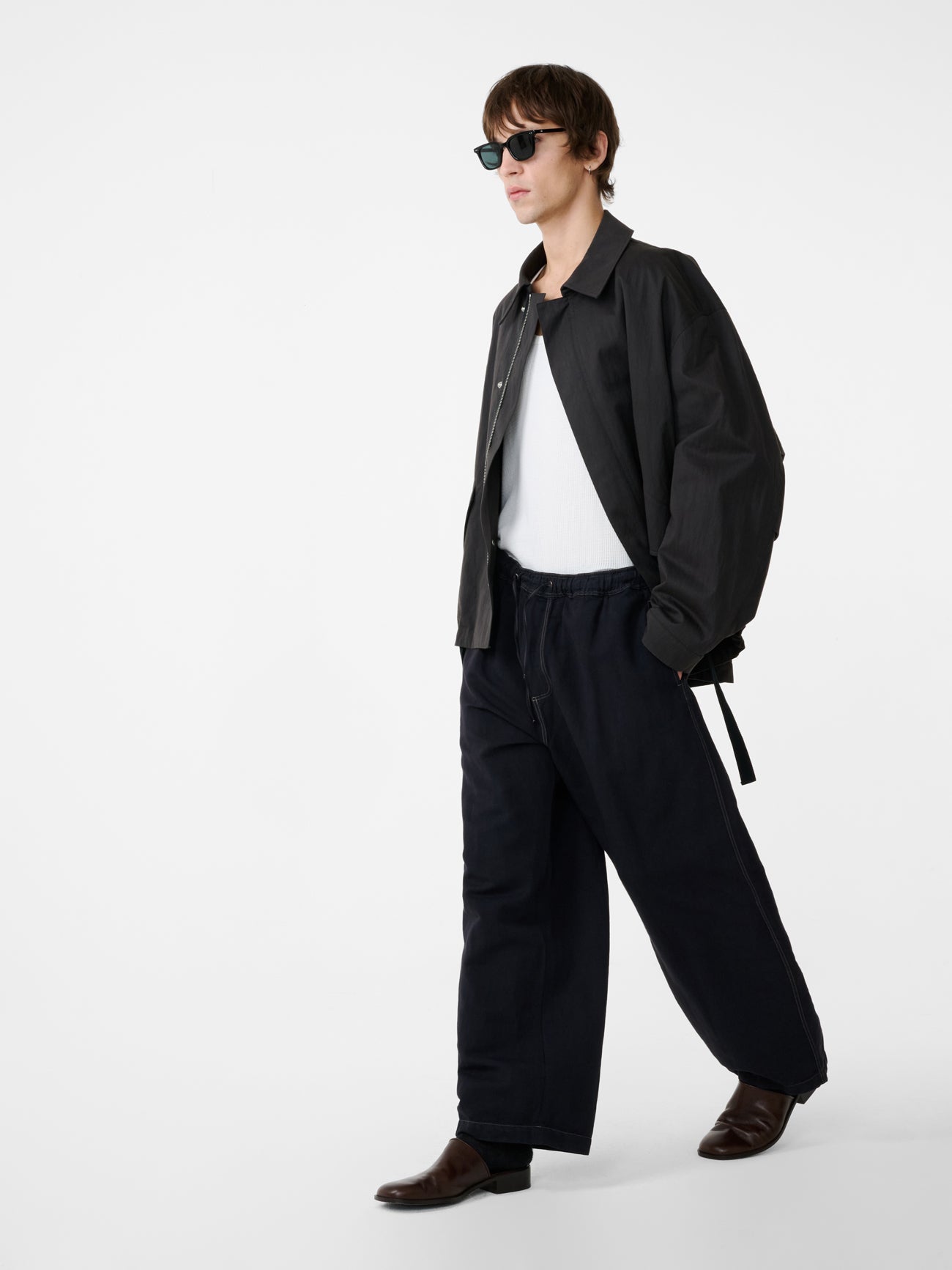 Sonny Pant in Black Grape - Studio Nicholson
