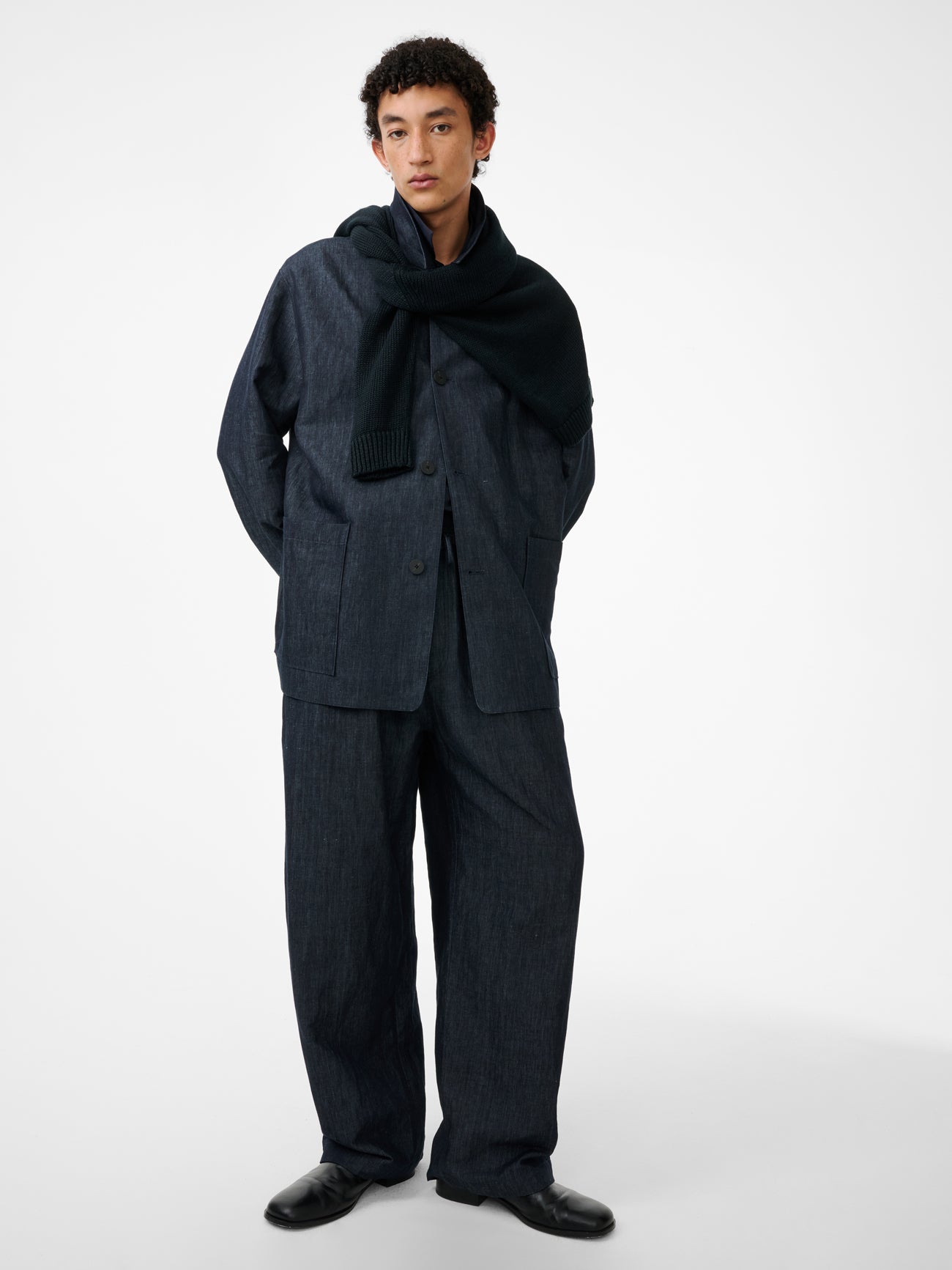 Sonny Drawstring Cotton Pant in Indigo – Studio Nicholson