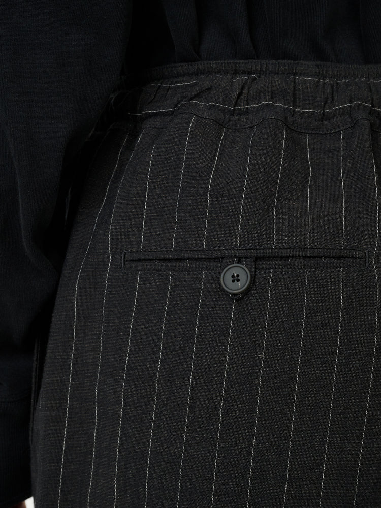 Sonny Pinstripe Pant in Black - Studio Nicholson