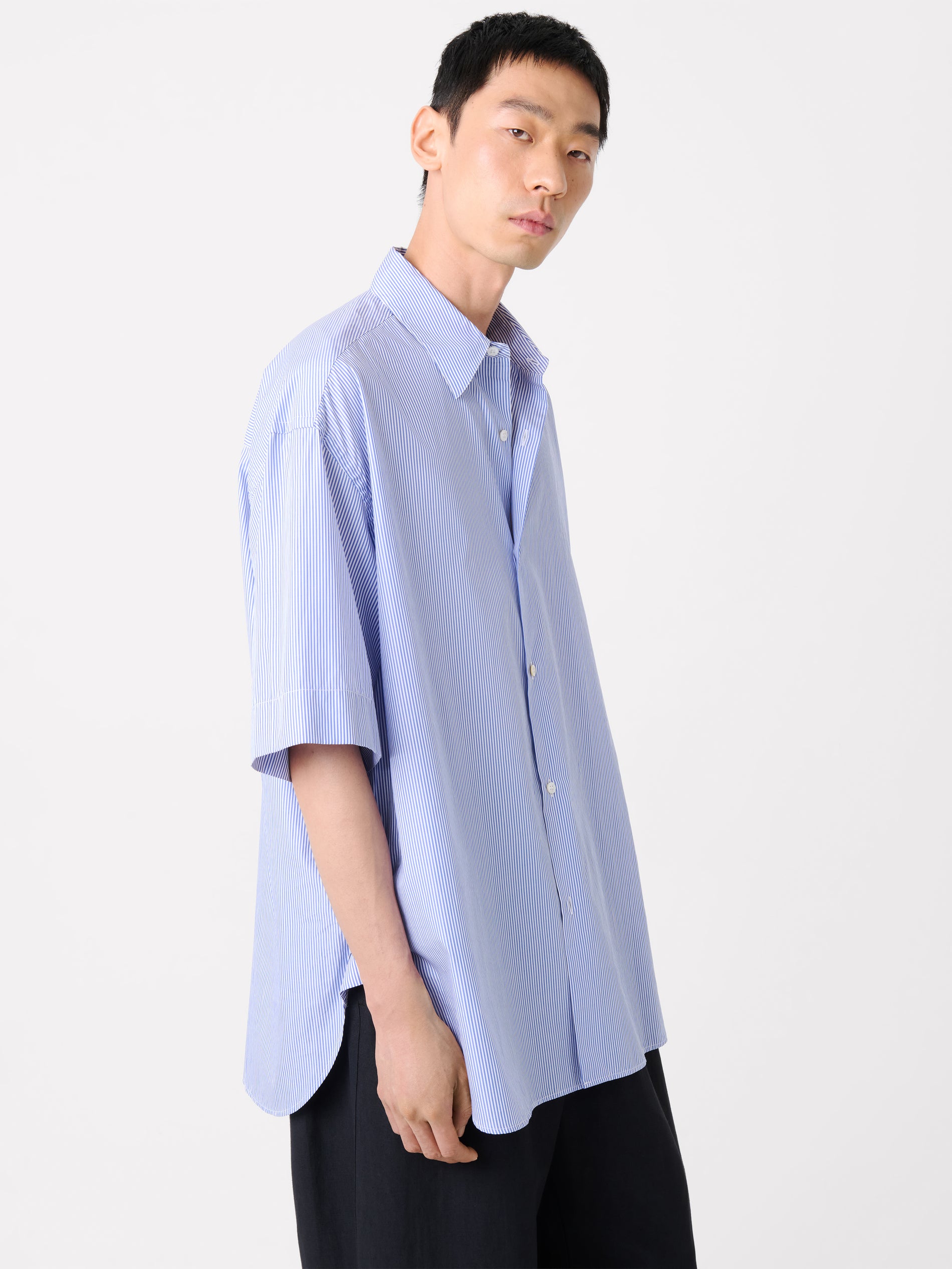Sorono Shirt in Blue / White - Studio Nicholson