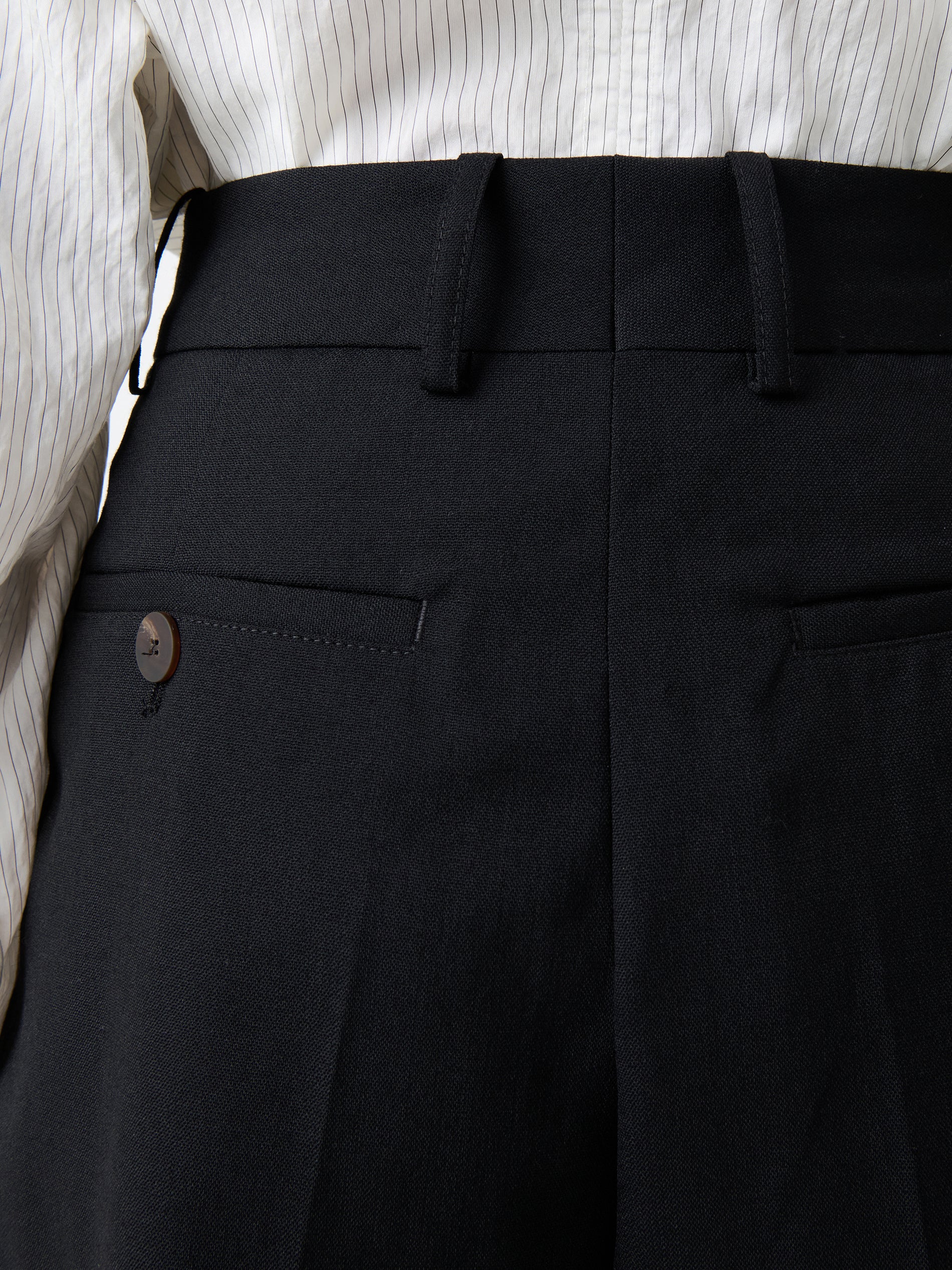Sperro wool Pant in Black - Studio Nicholson