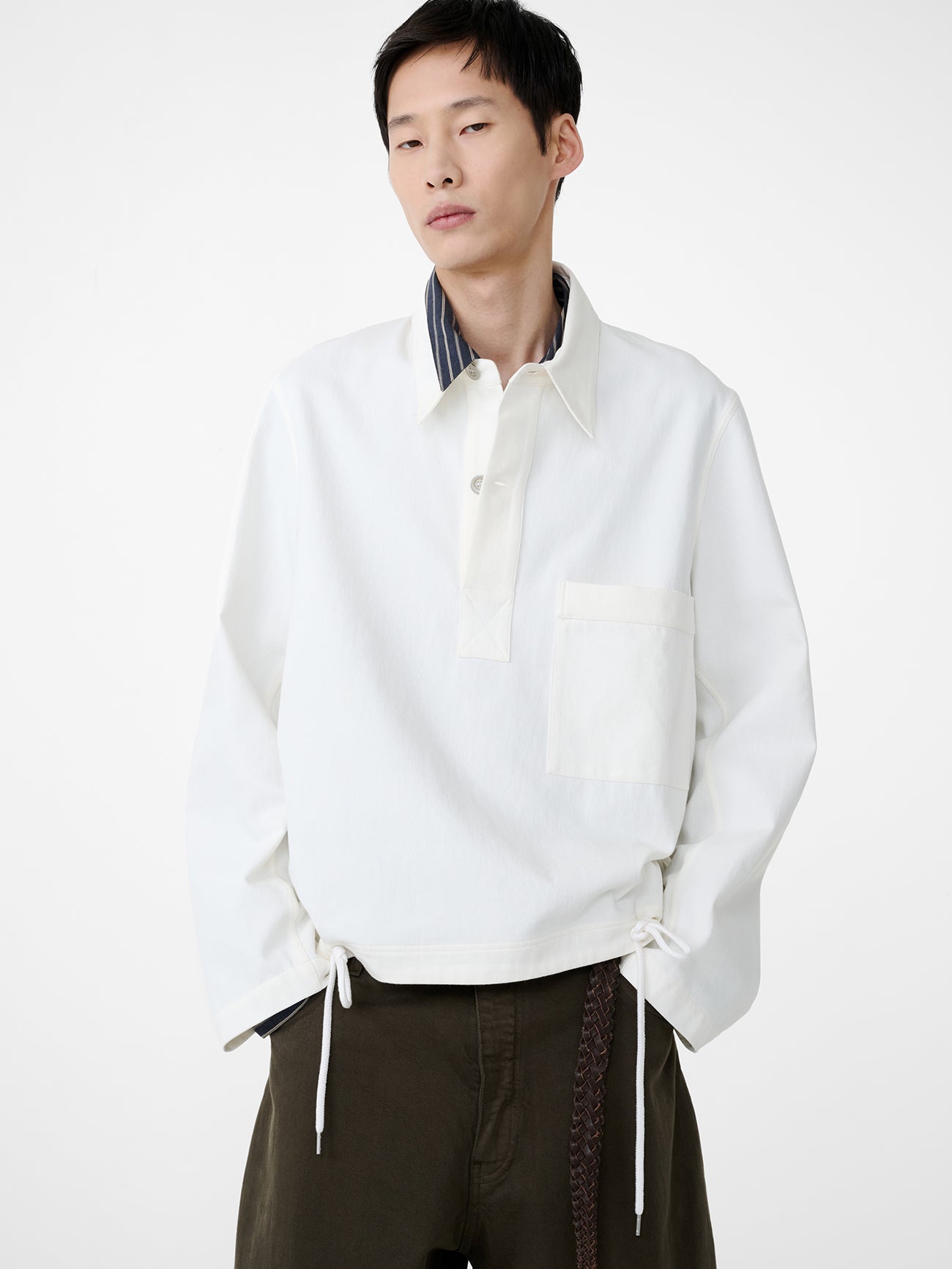 Stowe Shirt in Salt - Studio Nicholson